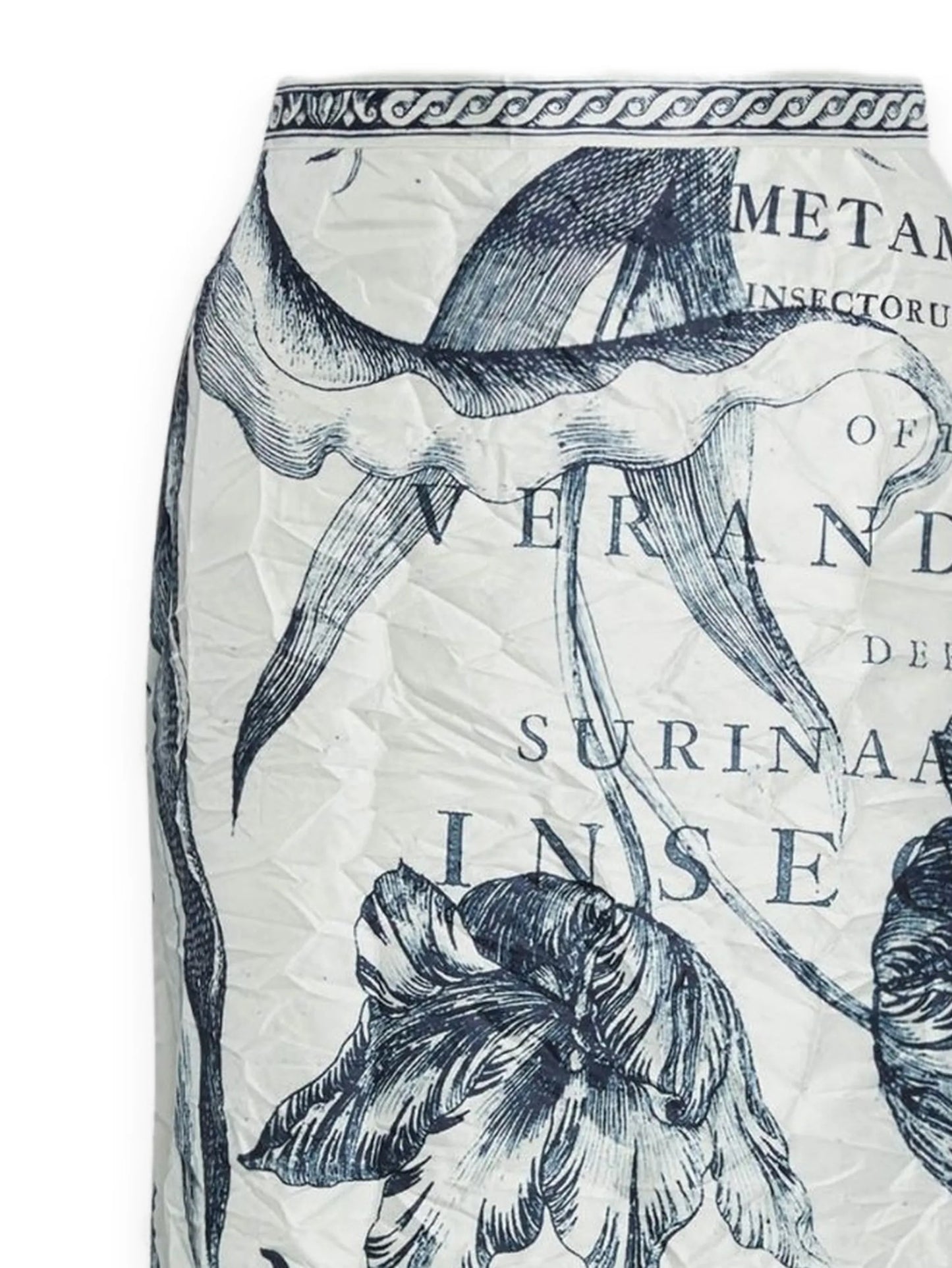 floral-print midi skirt