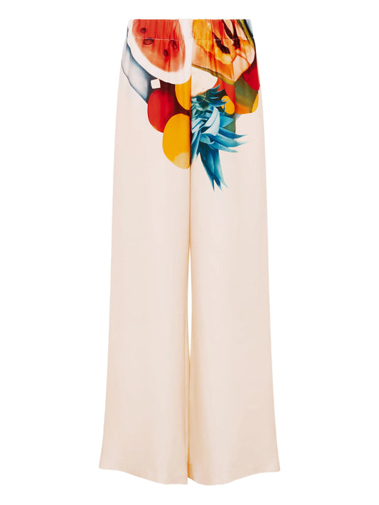 Salpicon fruit-print trousers