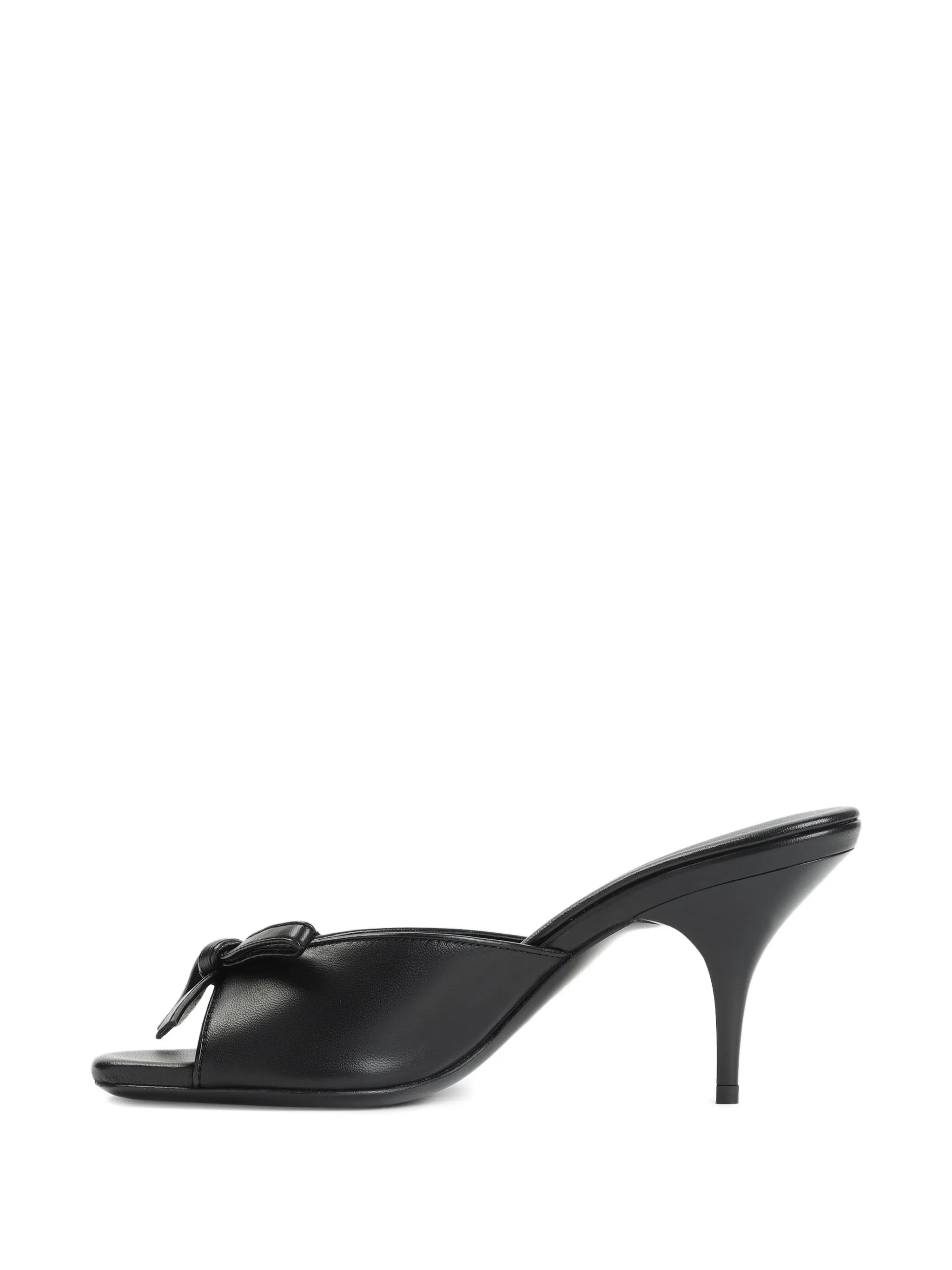 leather heeled sandals