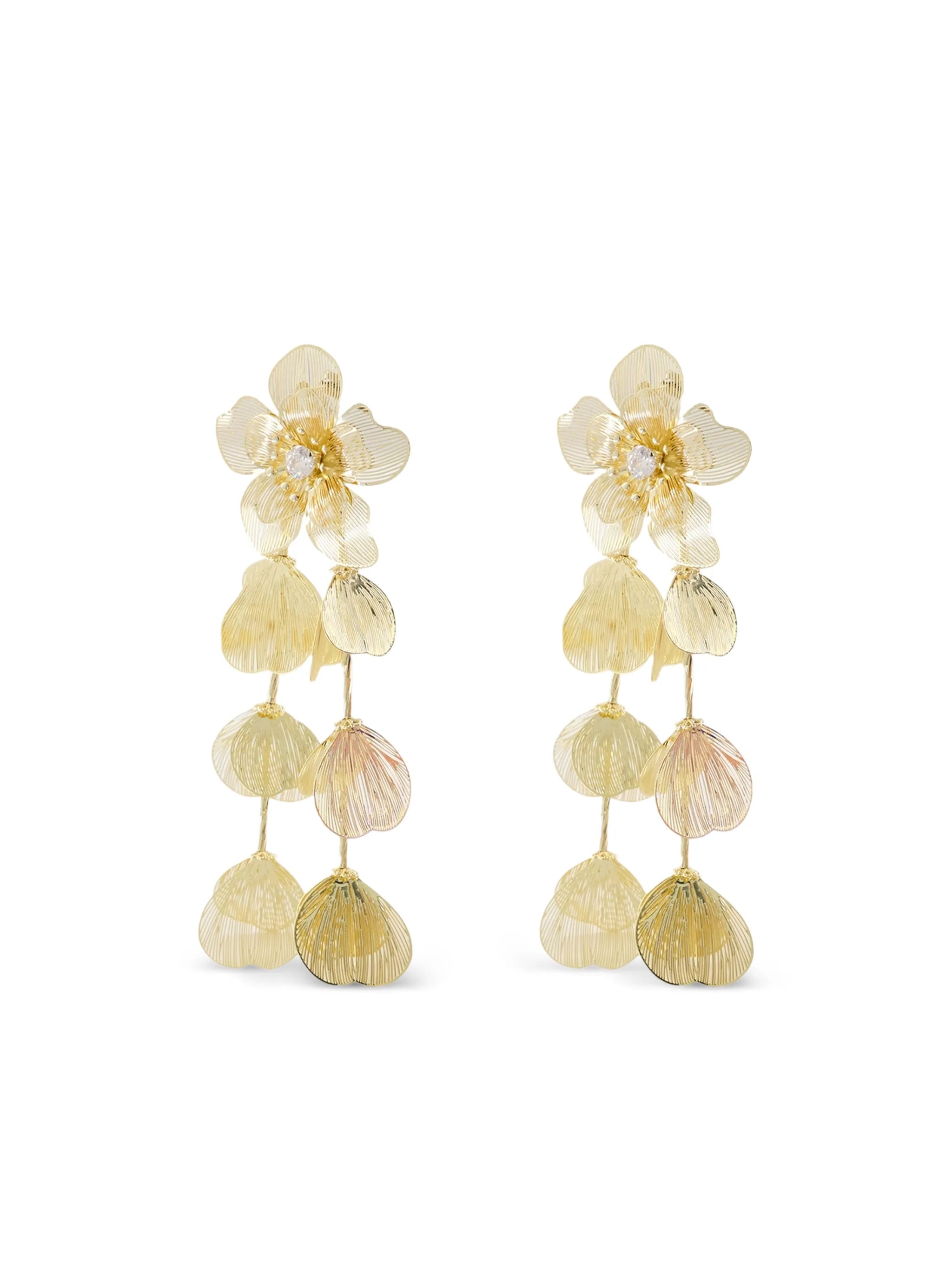 flower-shaped earrings