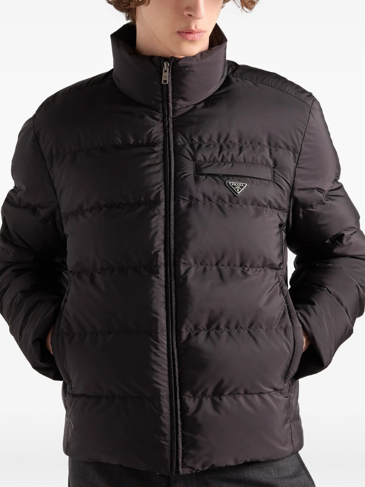 stand-up collar padded jacket