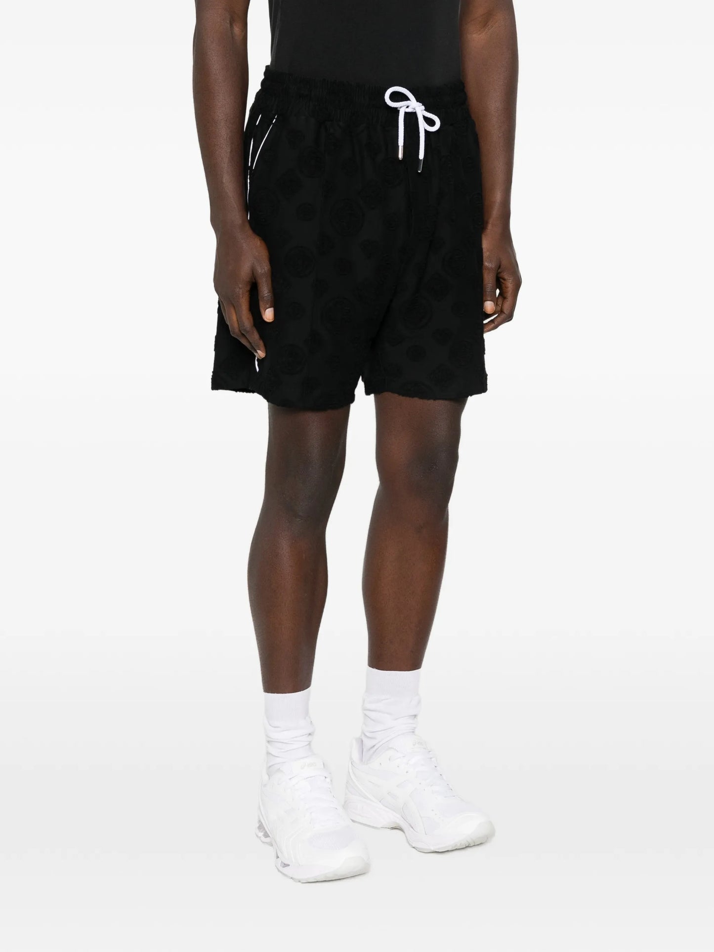 graphic drawstring shorts