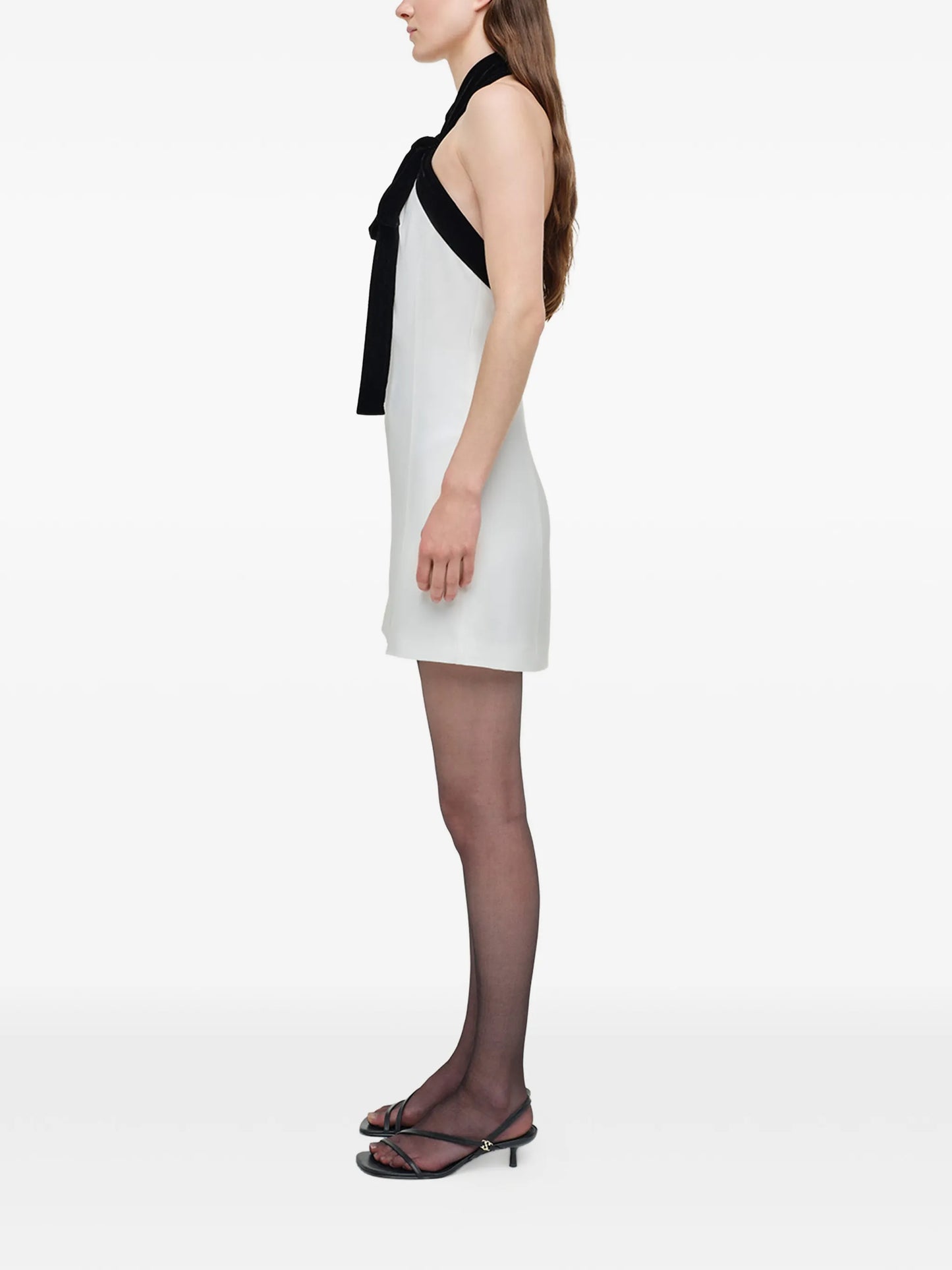 Jolie velvet-tie mini dress