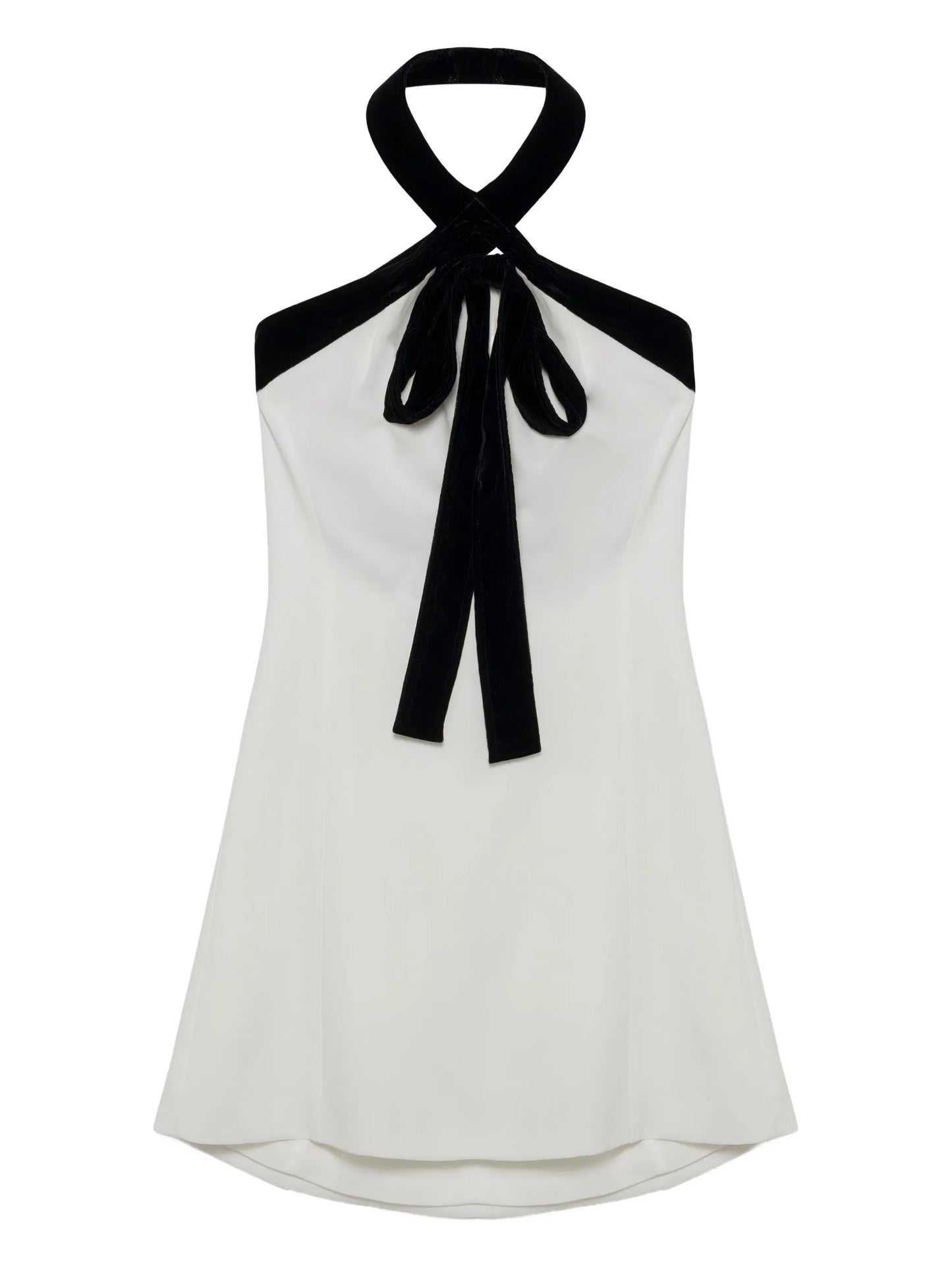 Jolie velvet-tie mini dress
