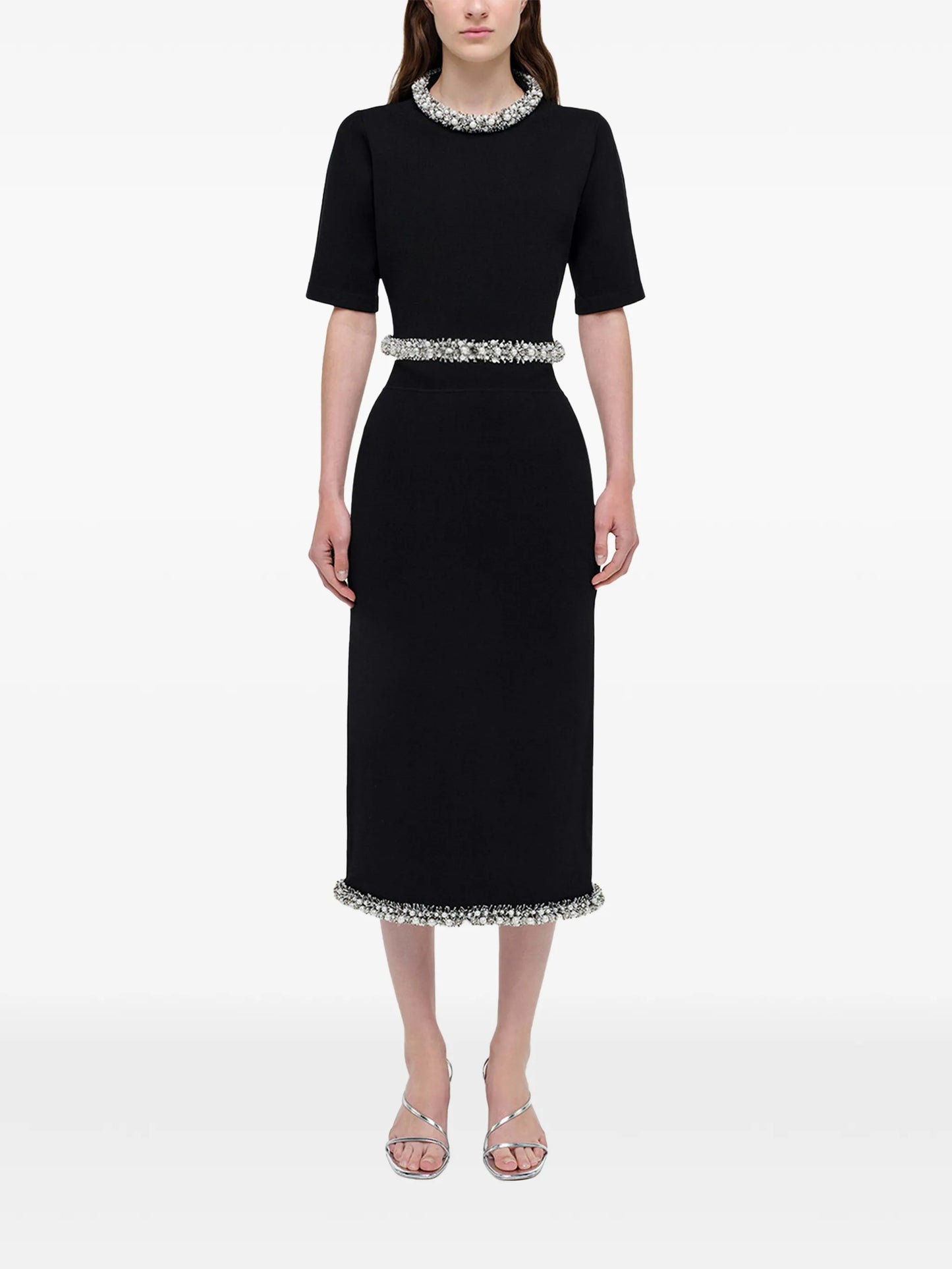 Idina embellished midi skirt