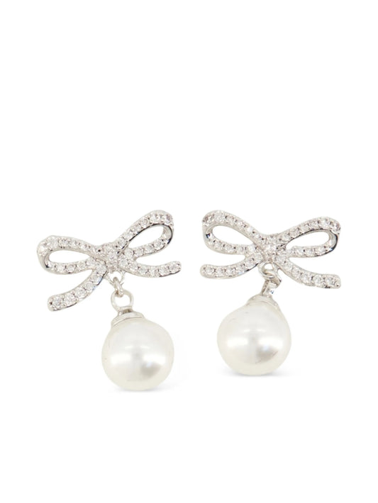 bow-detail earrings