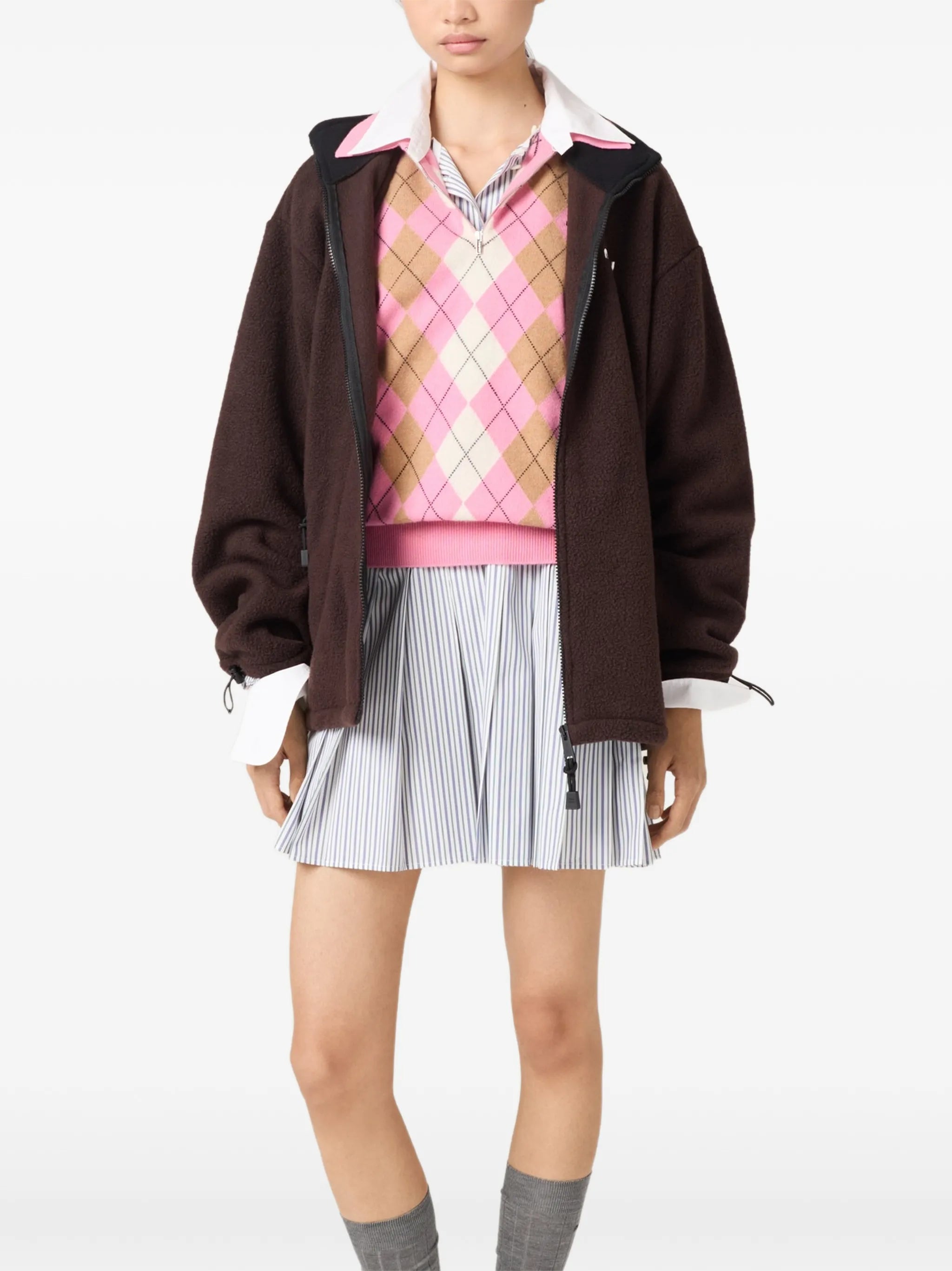 logo-embroidered jacket