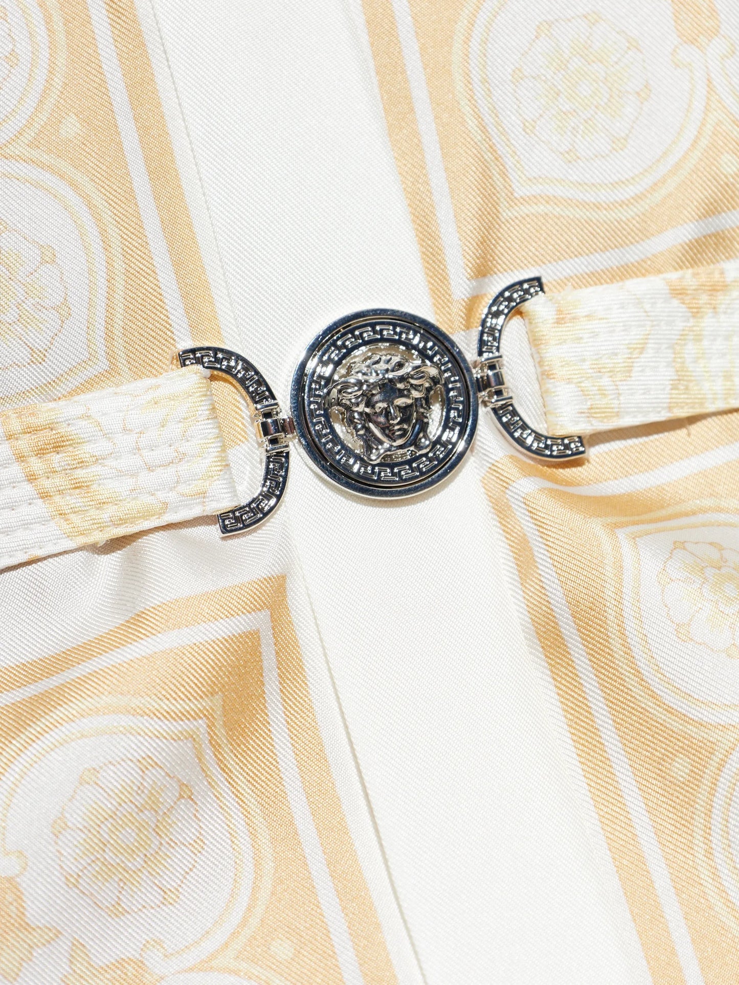 belted print mini dress