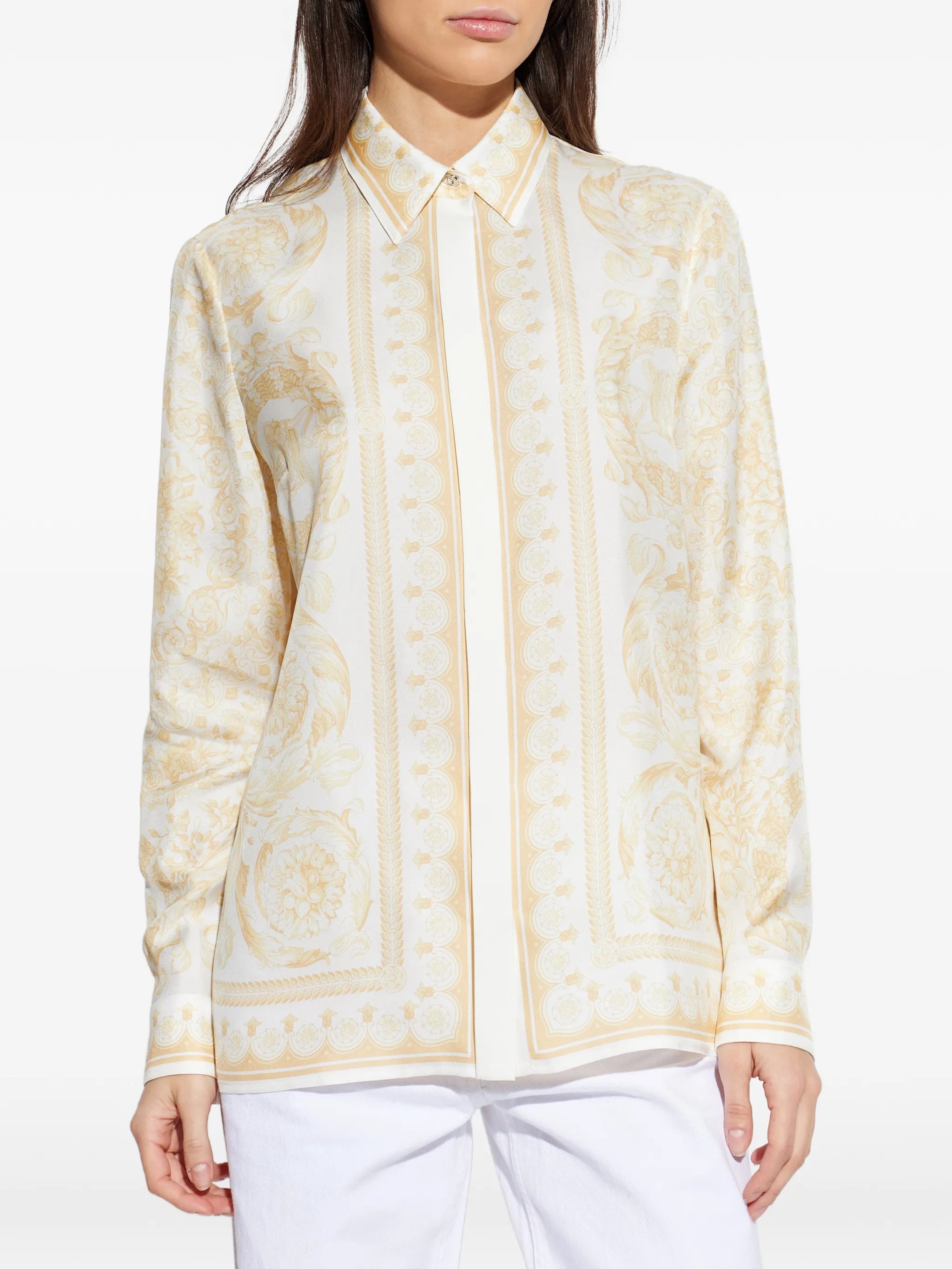 Barocco-print shirt