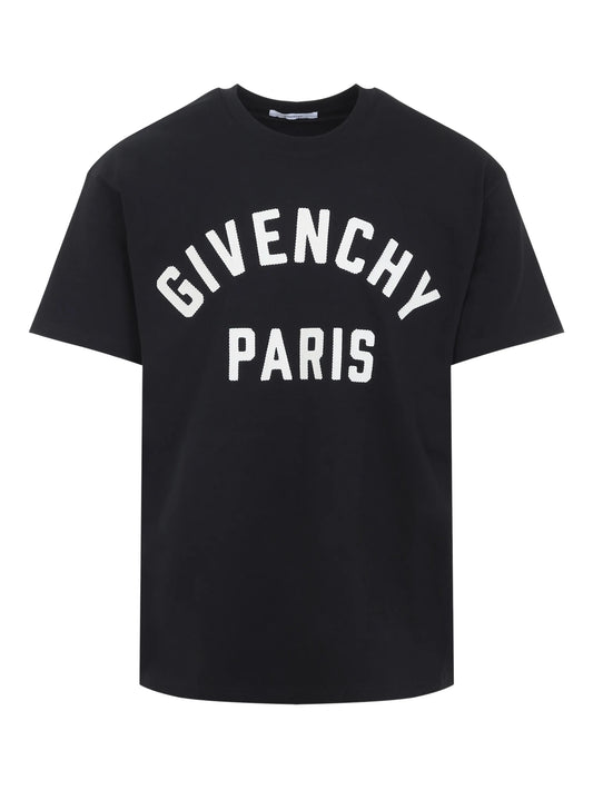 logo-embroidered T-shirt