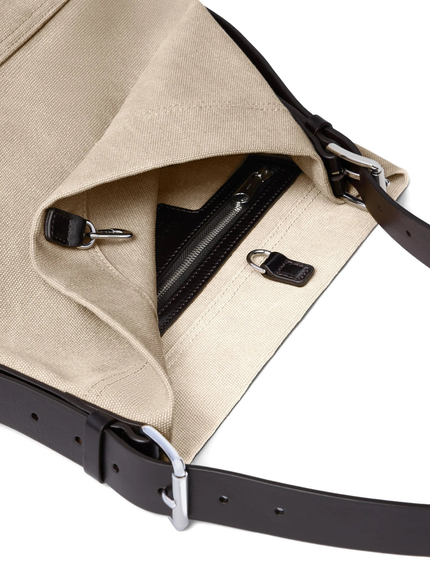 small belted tote bag