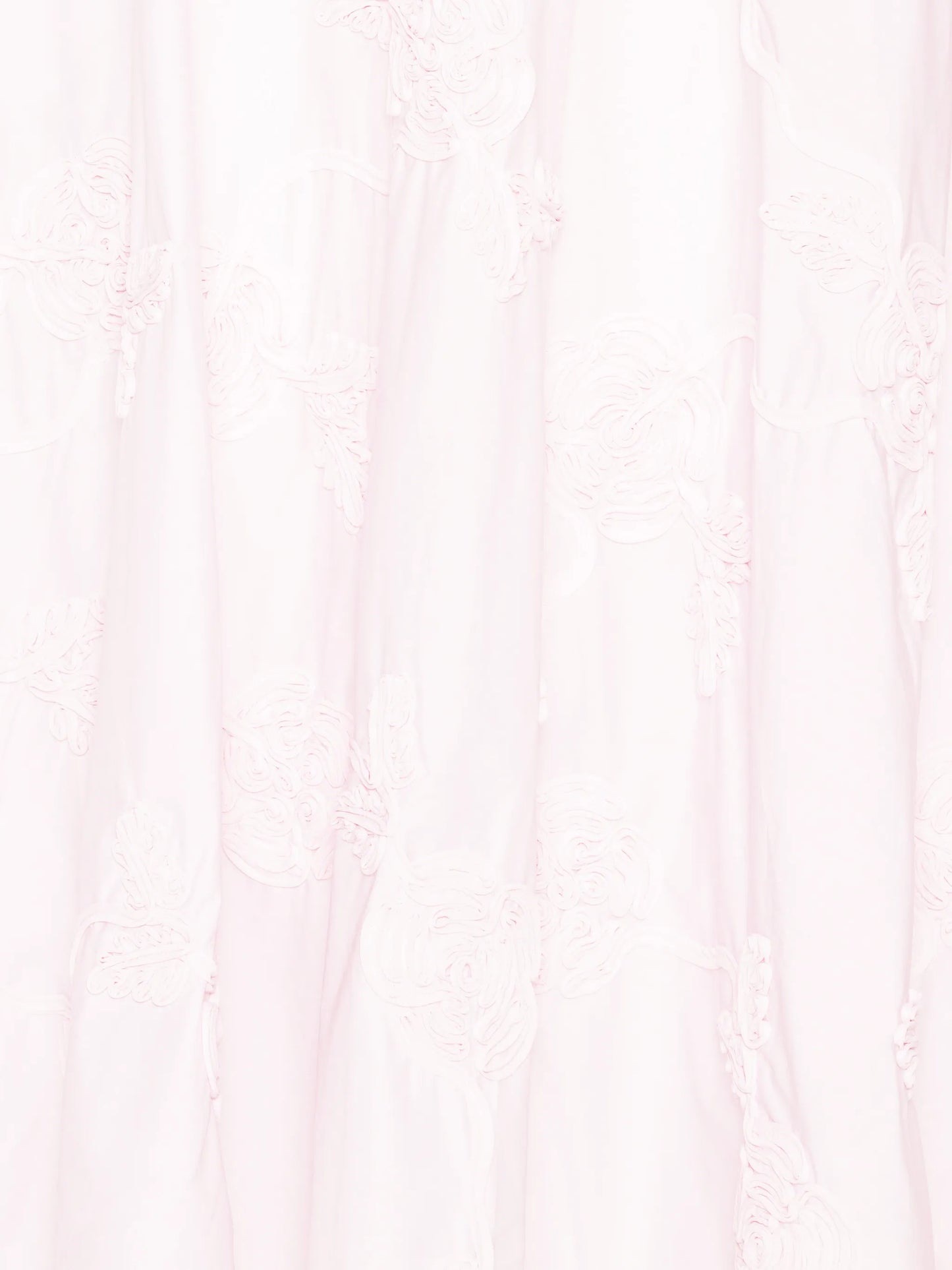 floral-embroidered midi skirt