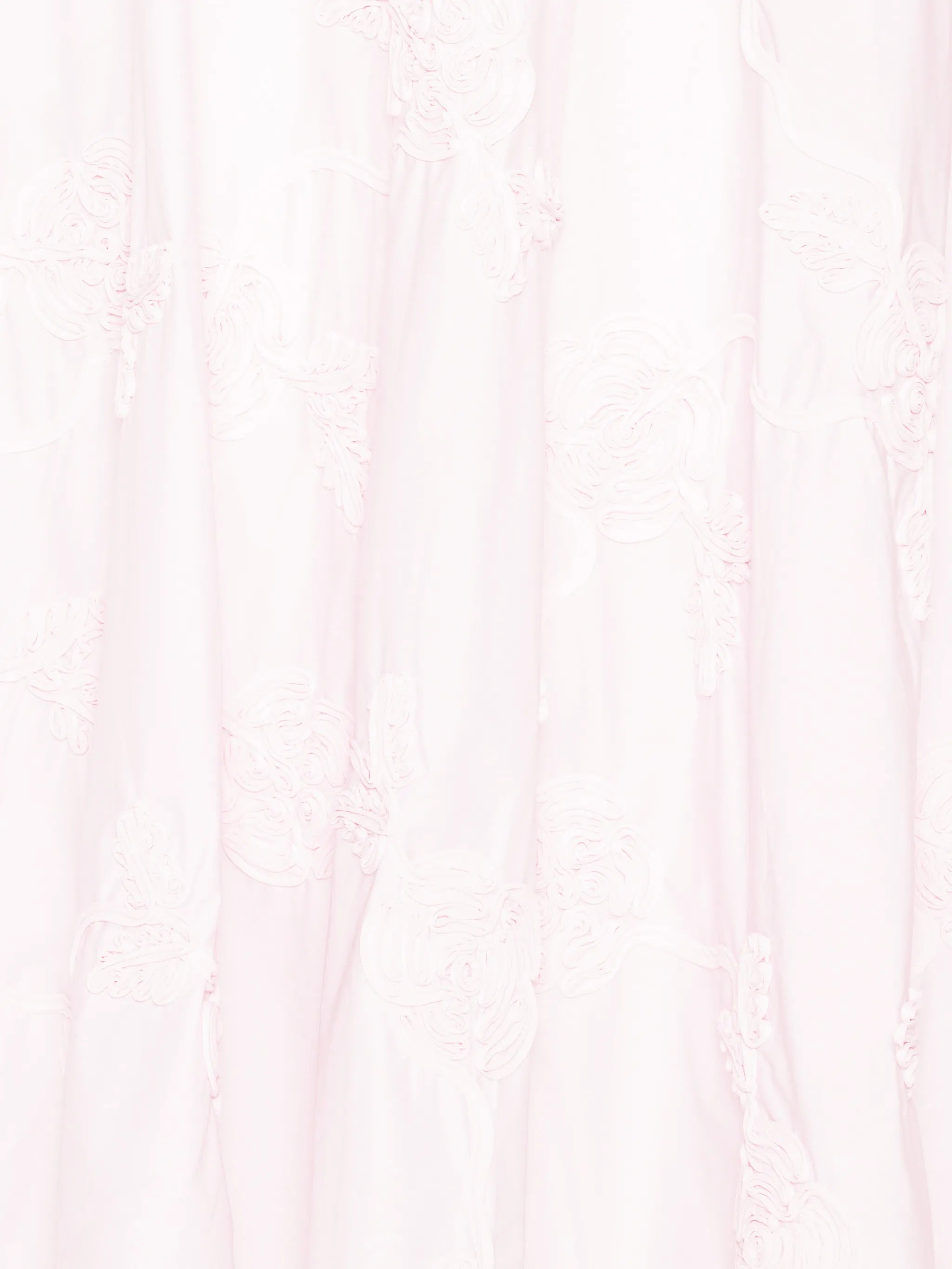 floral-embroidered midi skirt