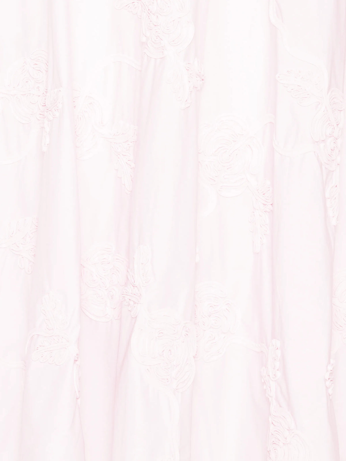 floral-embroidered midi skirt