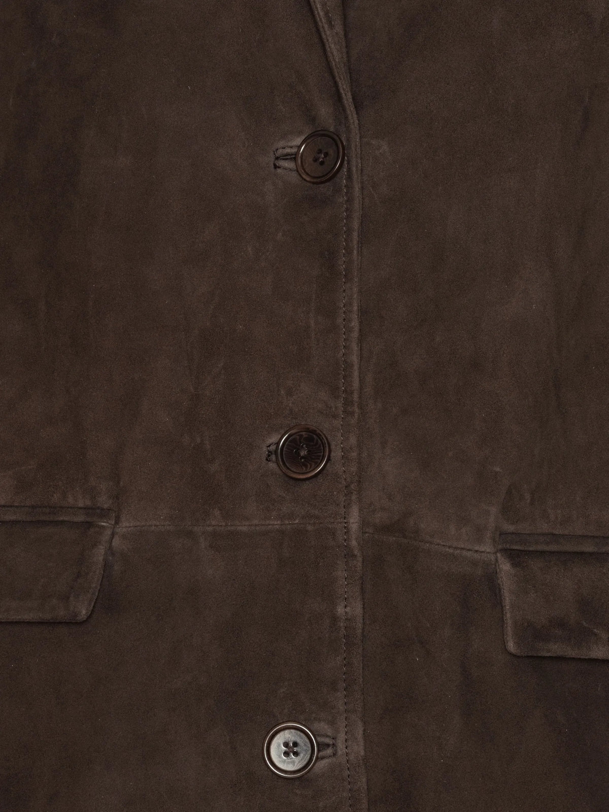 oversized suede blazer in chocolate brown