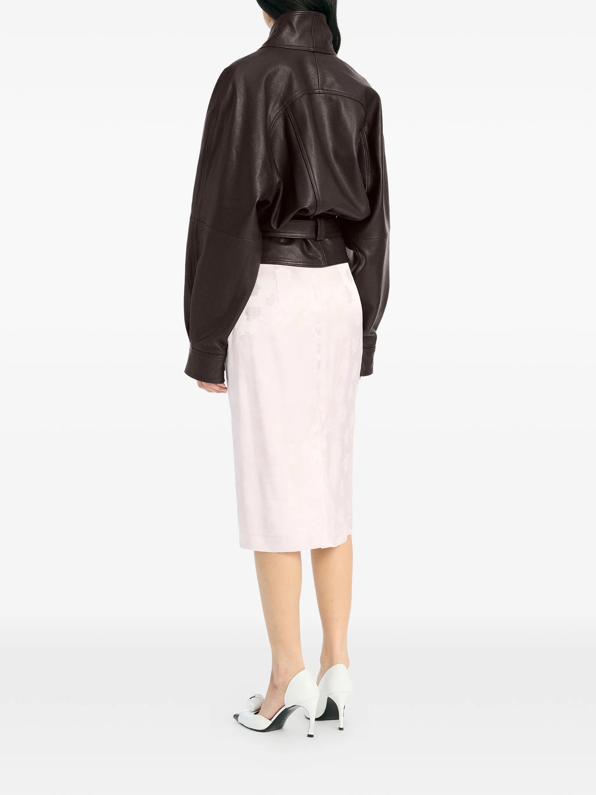 leather bomber jacket