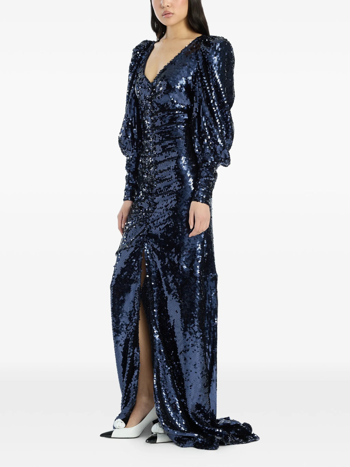 sequin-embellishment maxi dress