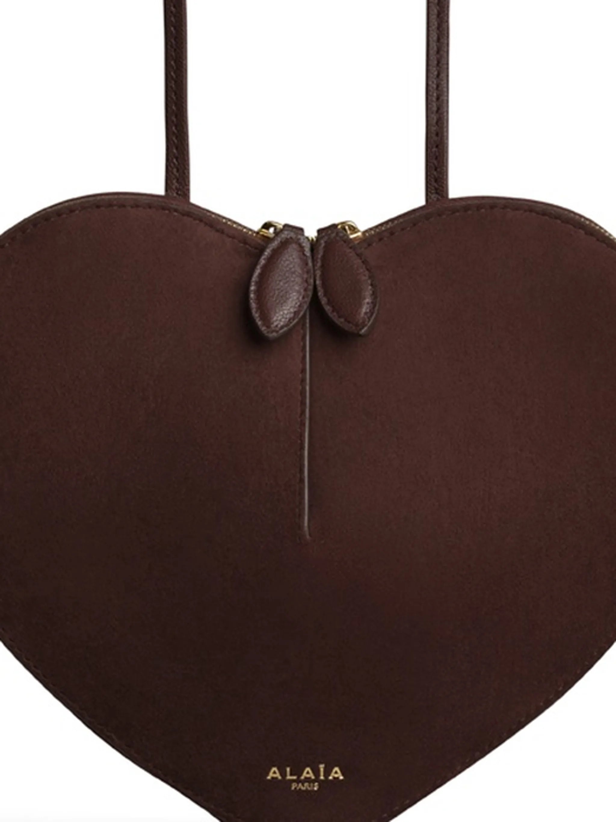 Le Cœur bi-material bag in leather