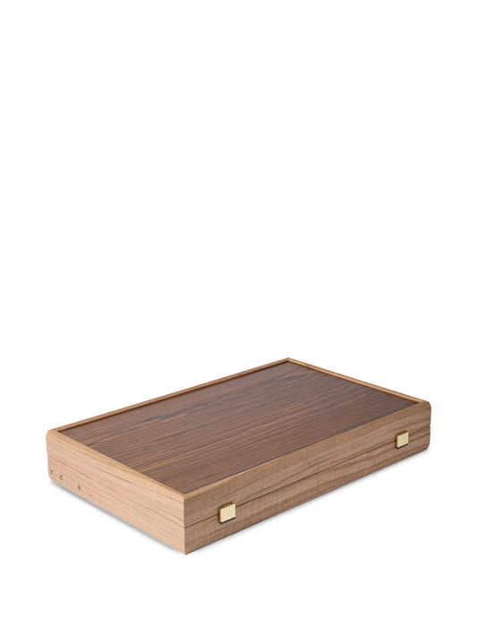 Milos wood backgammon set