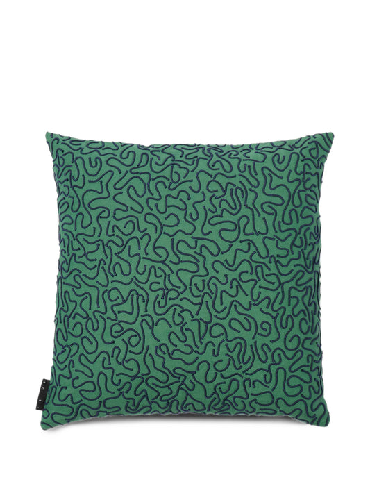 Ripple embroidered cushion cover