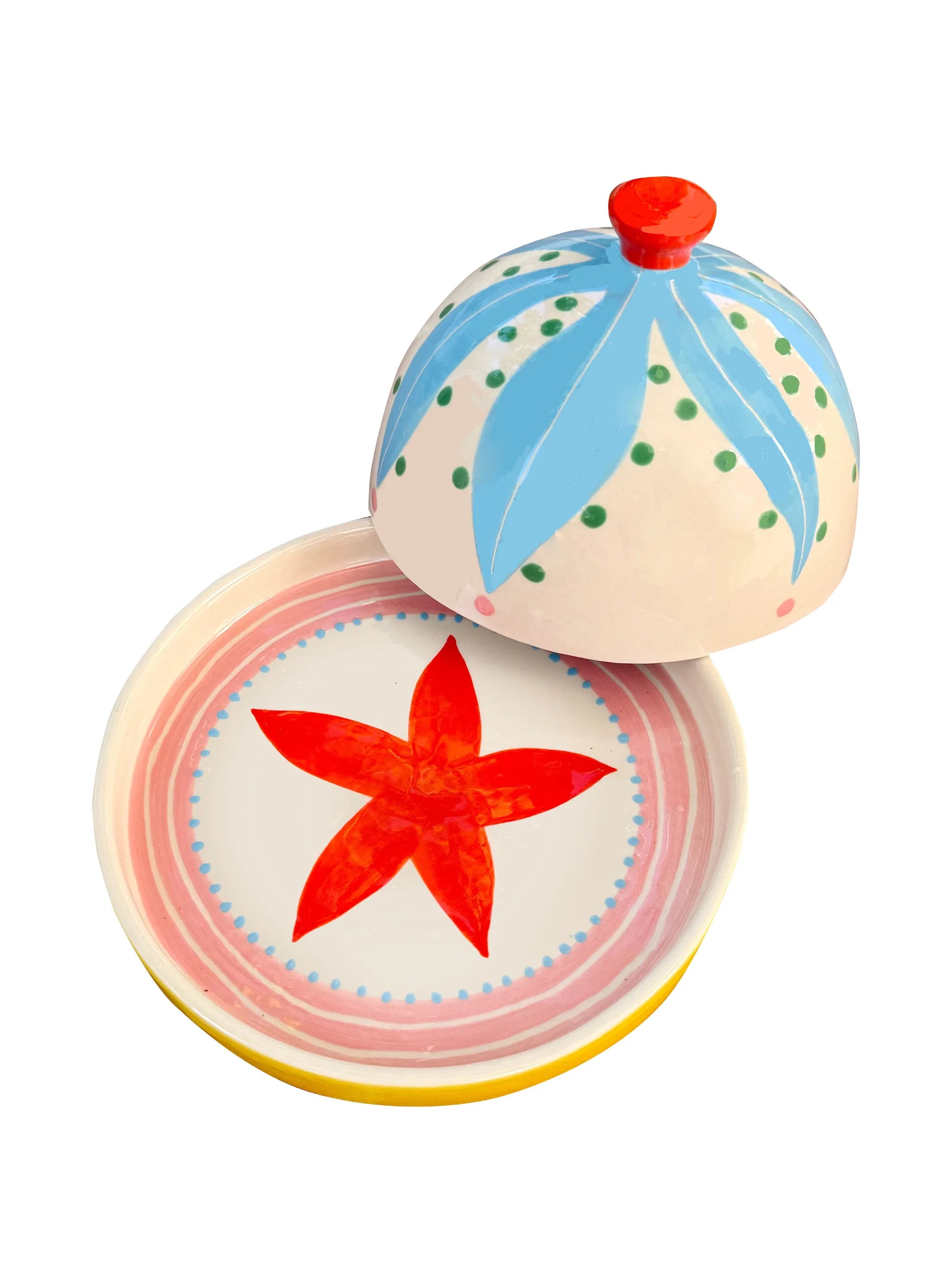 Starfish butter dish