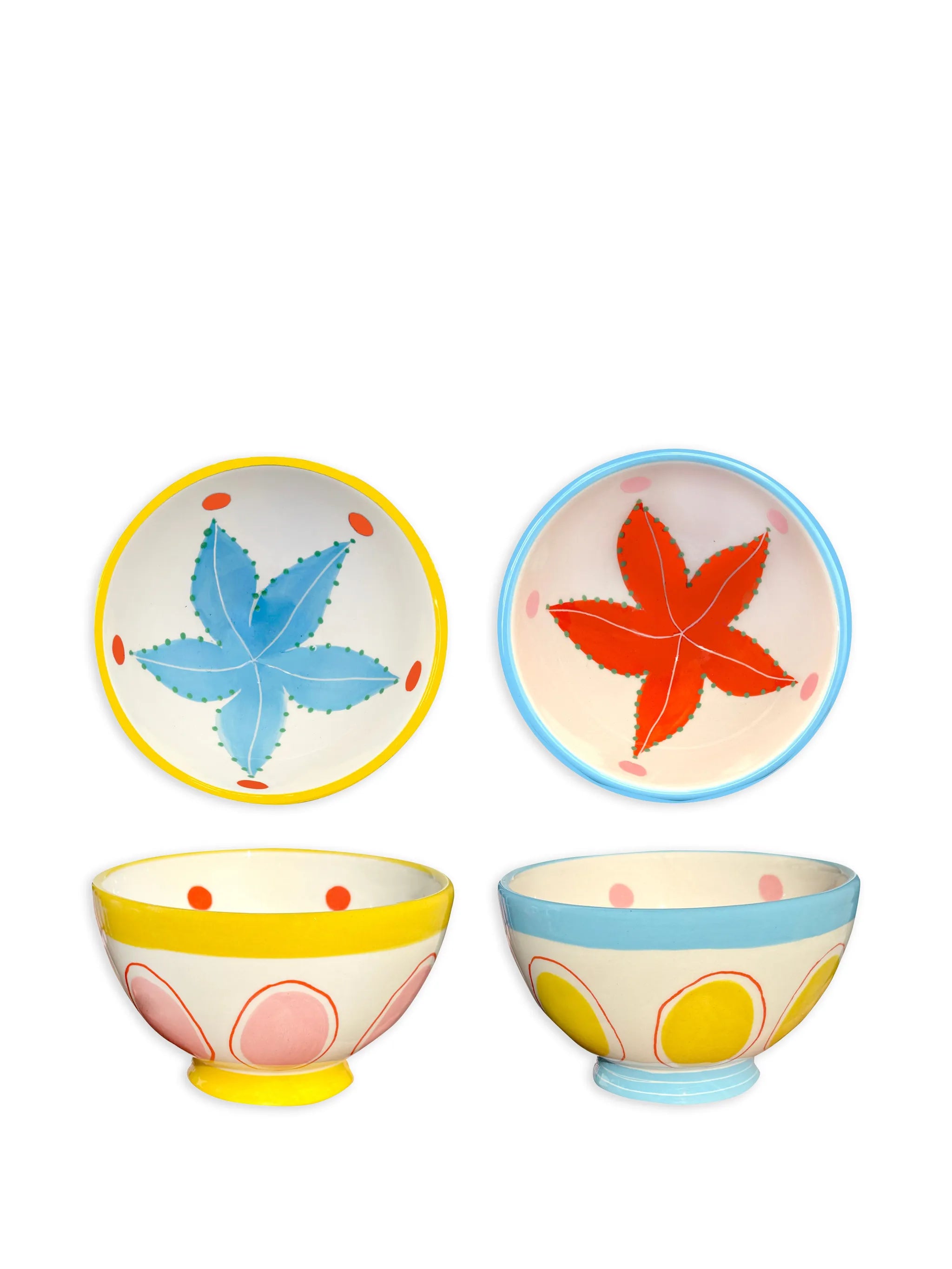 starfish-print bowls (set of two)