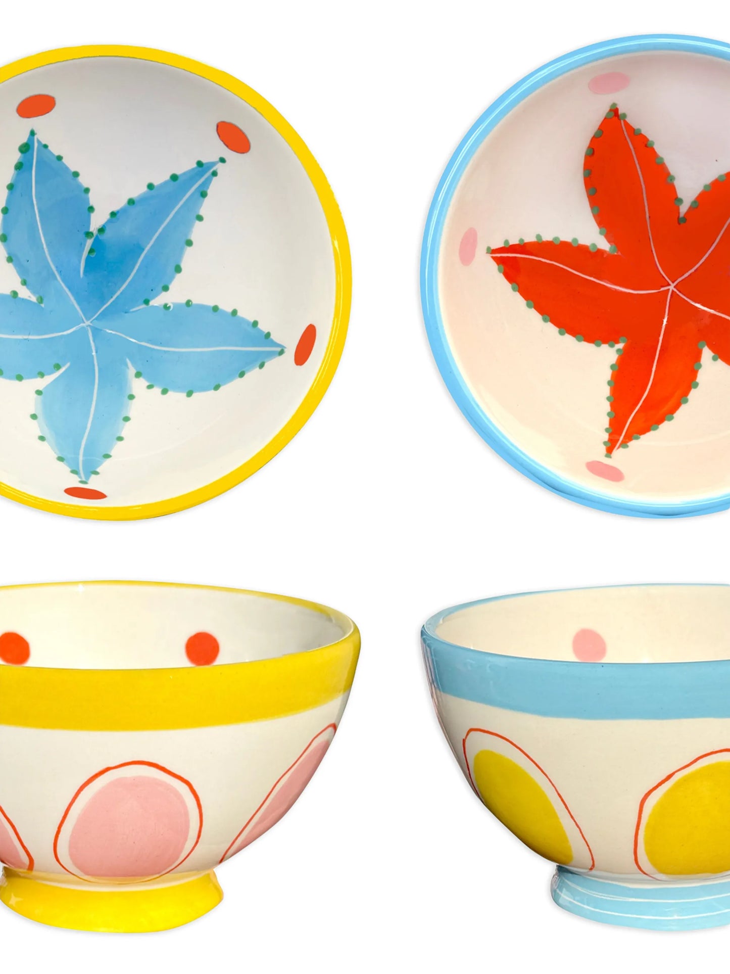 starfish-print bowls (set of two)