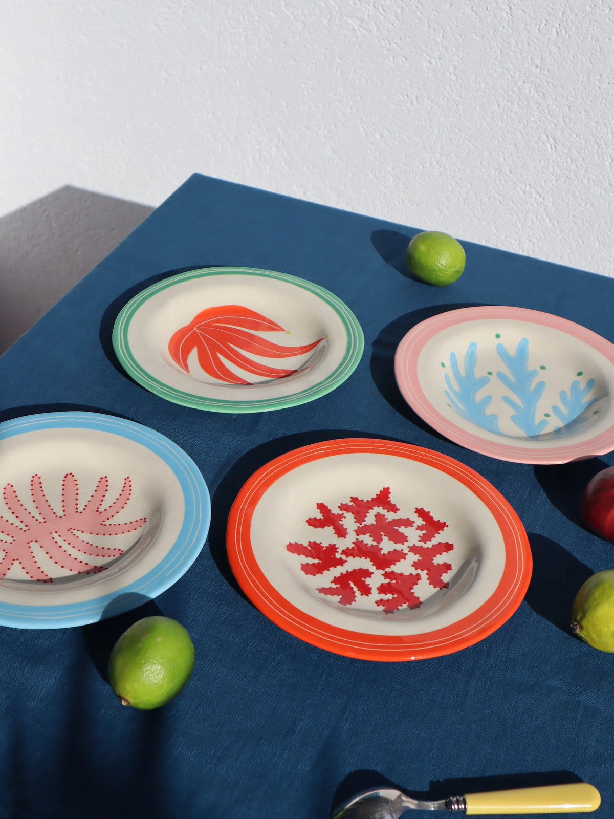 sea-motif plates (set of four)