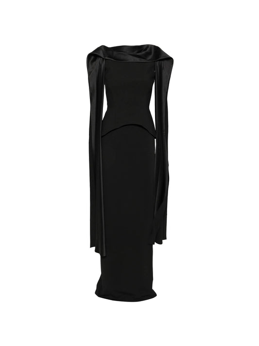 the Annie maxi dress in black