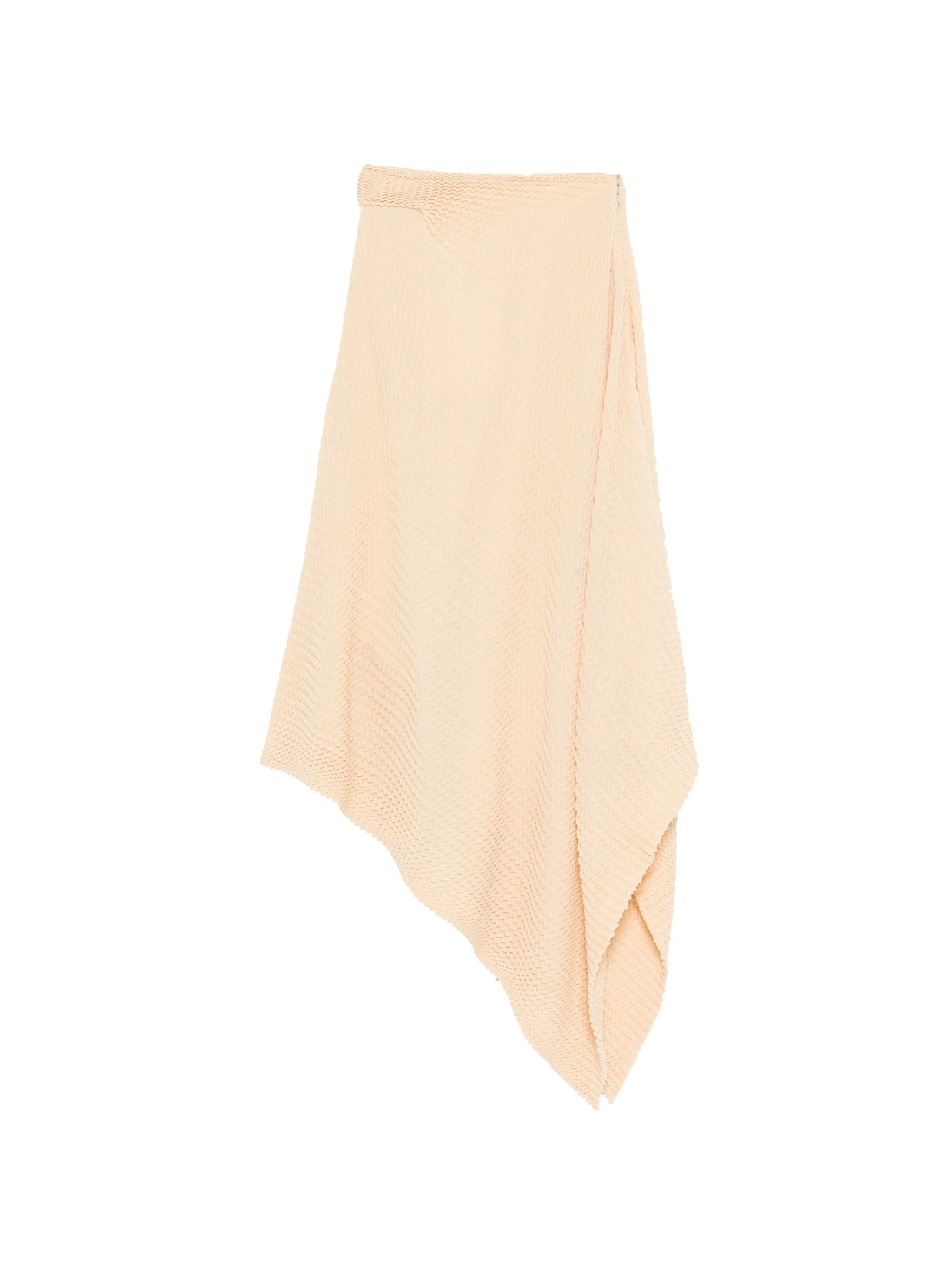 asymmetric-hem midi skirt