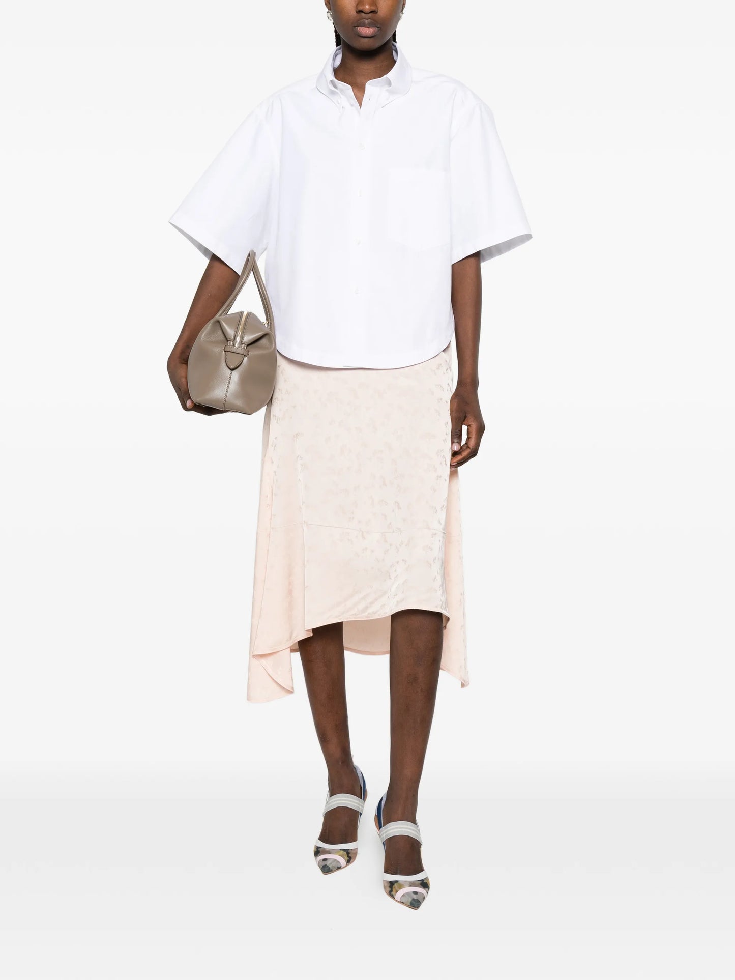 asymmetric midi skirt