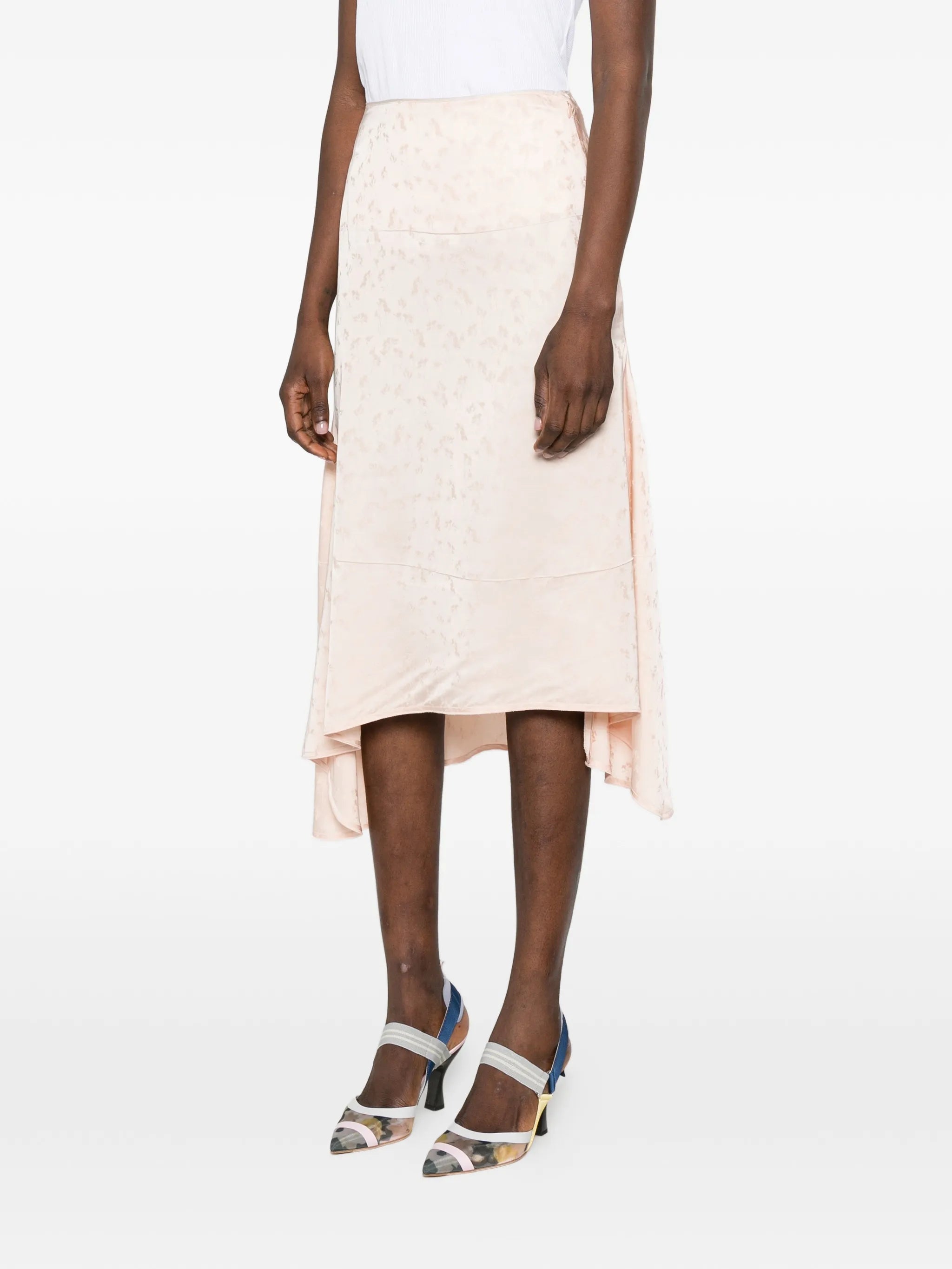 asymmetric midi skirt