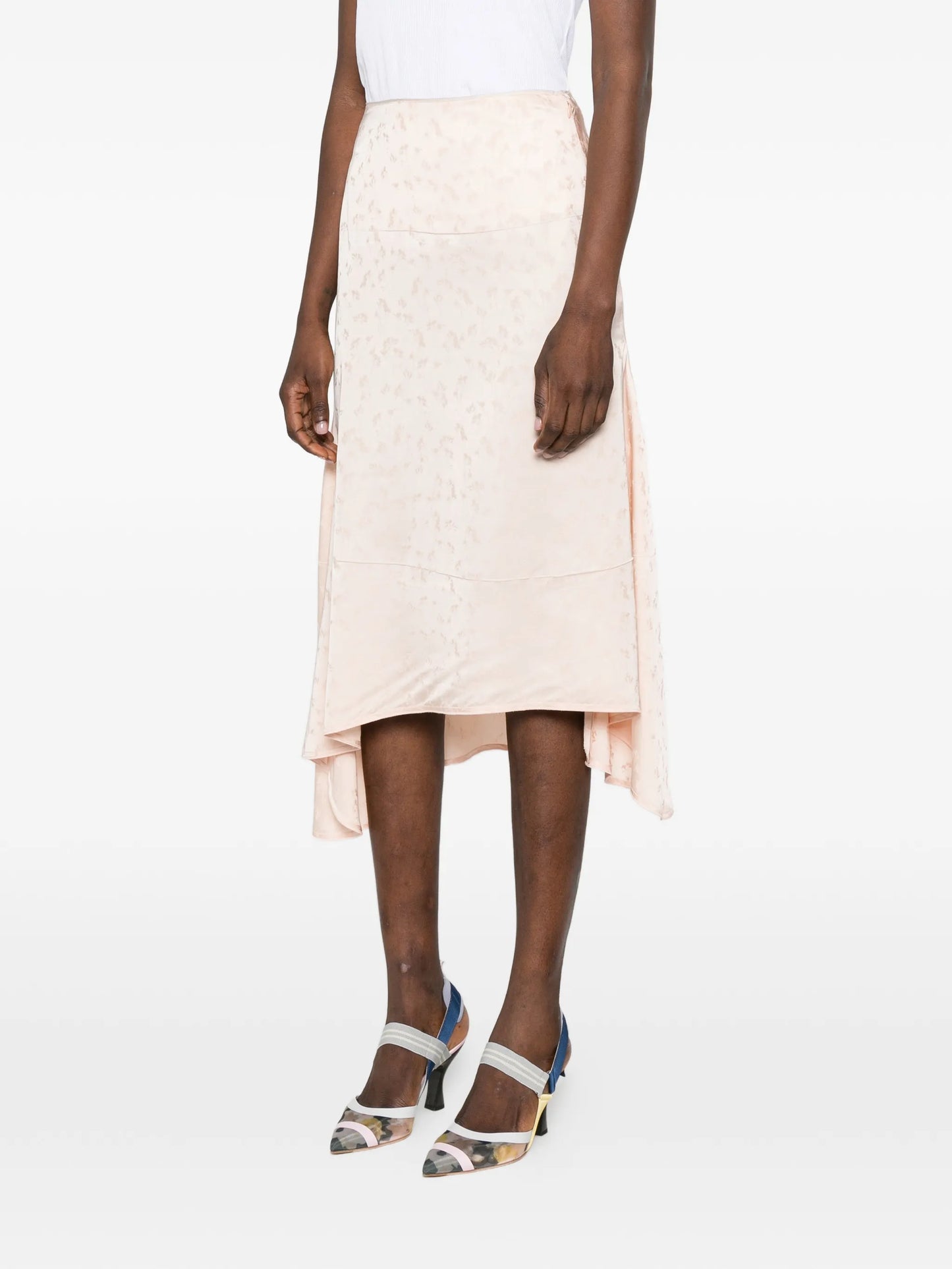 asymmetric midi skirt
