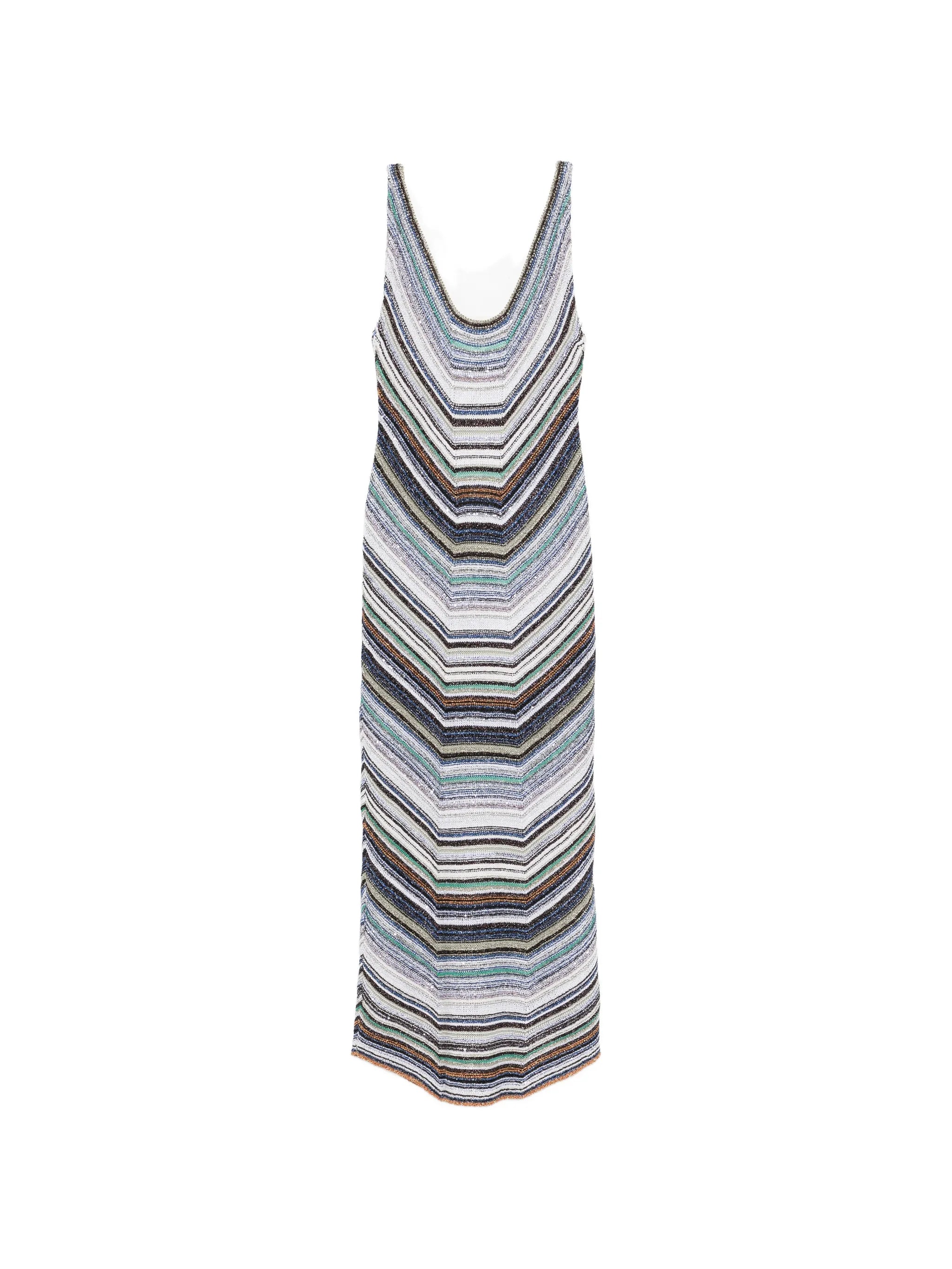 chevron sleeveless maxi dress