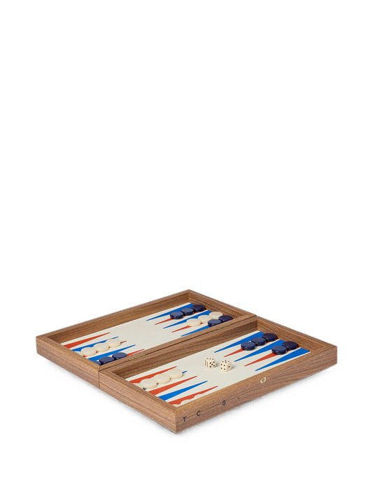 Milos wood backgammon set