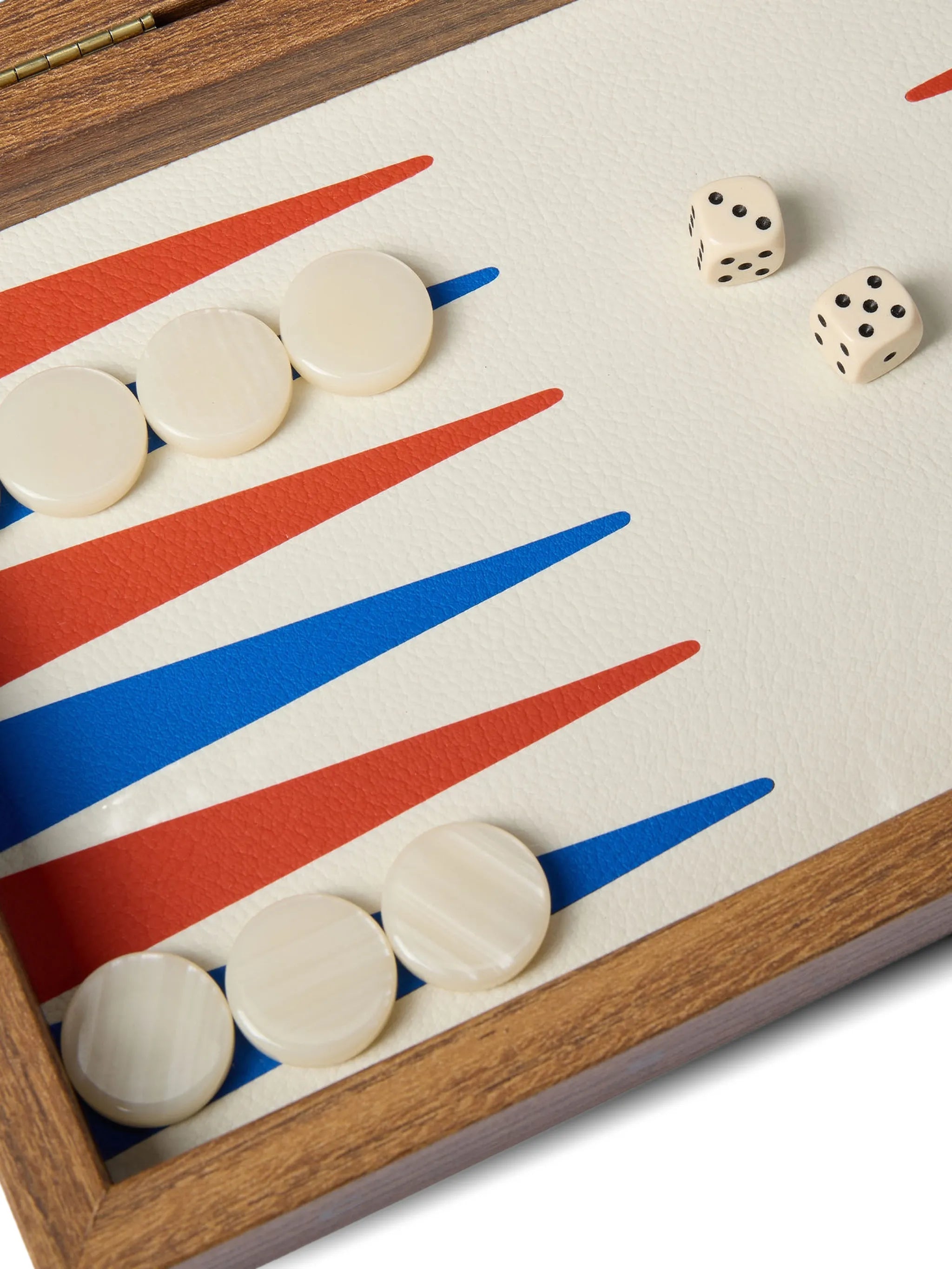 Milos wood backgammon set