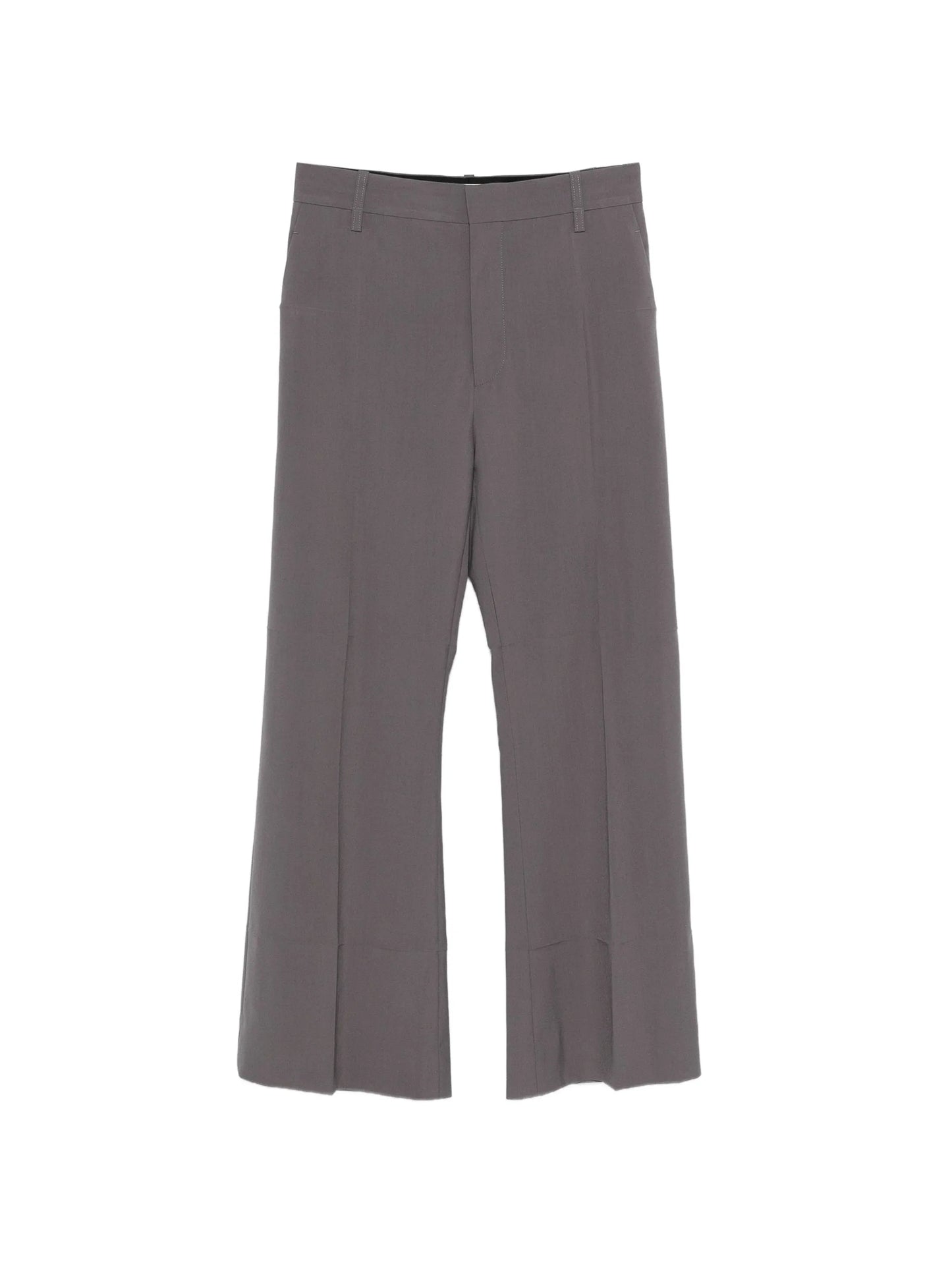 straight-leg folded trousers