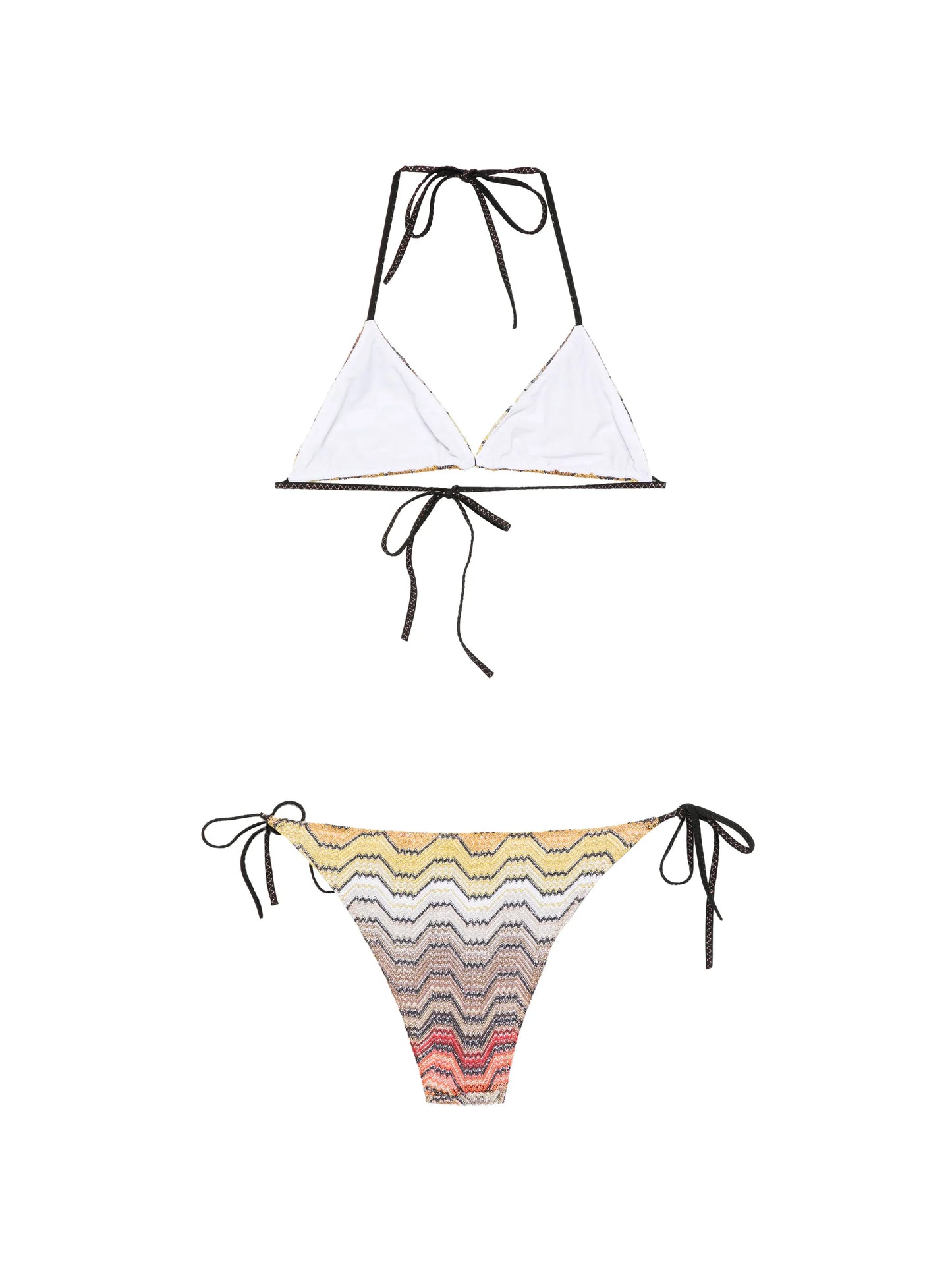 chevron-knit bikini