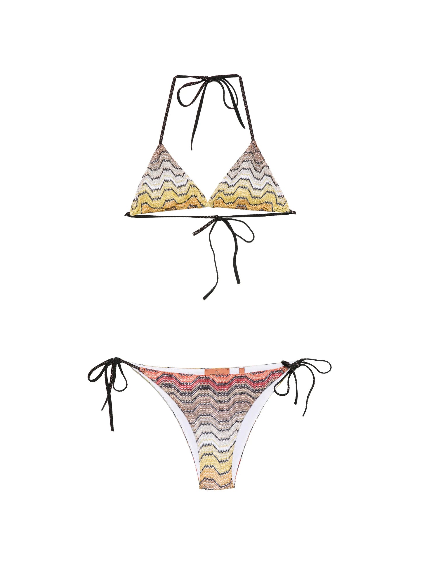 chevron-knit bikini