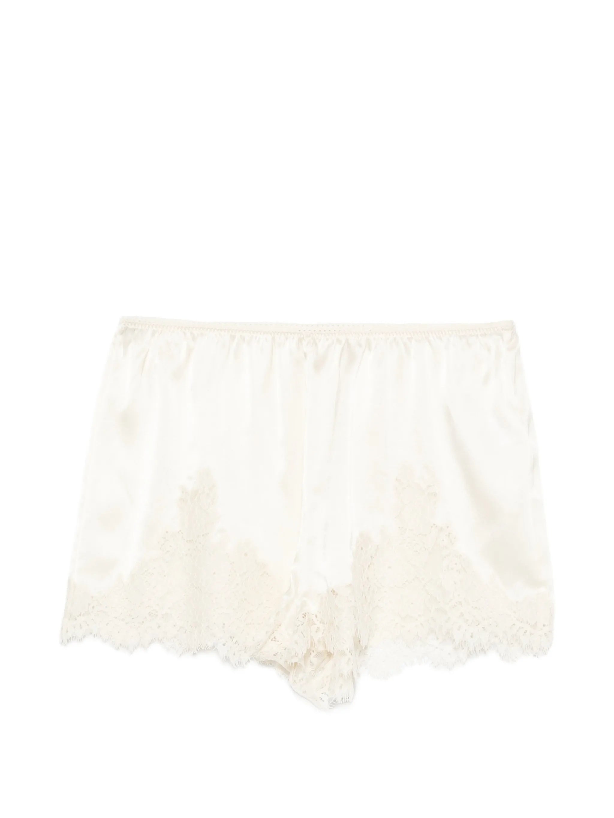 Iona lace-trim mini shorts