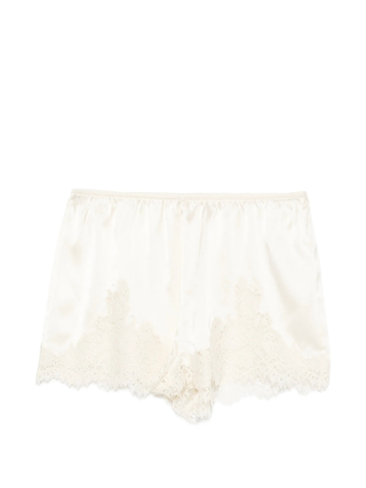 Iona lace-trim mini shorts