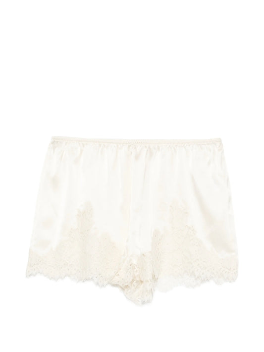 Iona lace-trim mini shorts