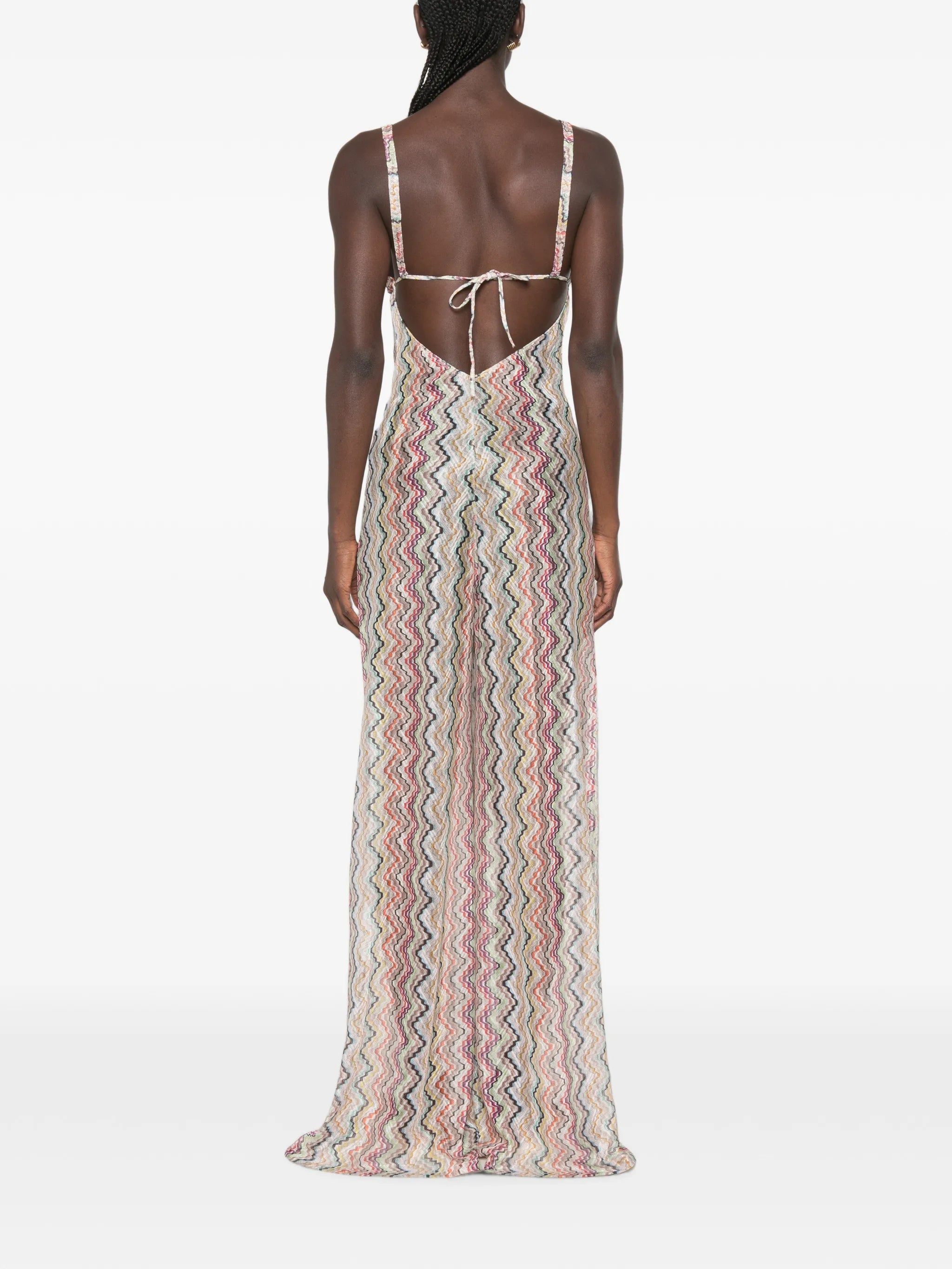 zigzag-pattern jumpsuit