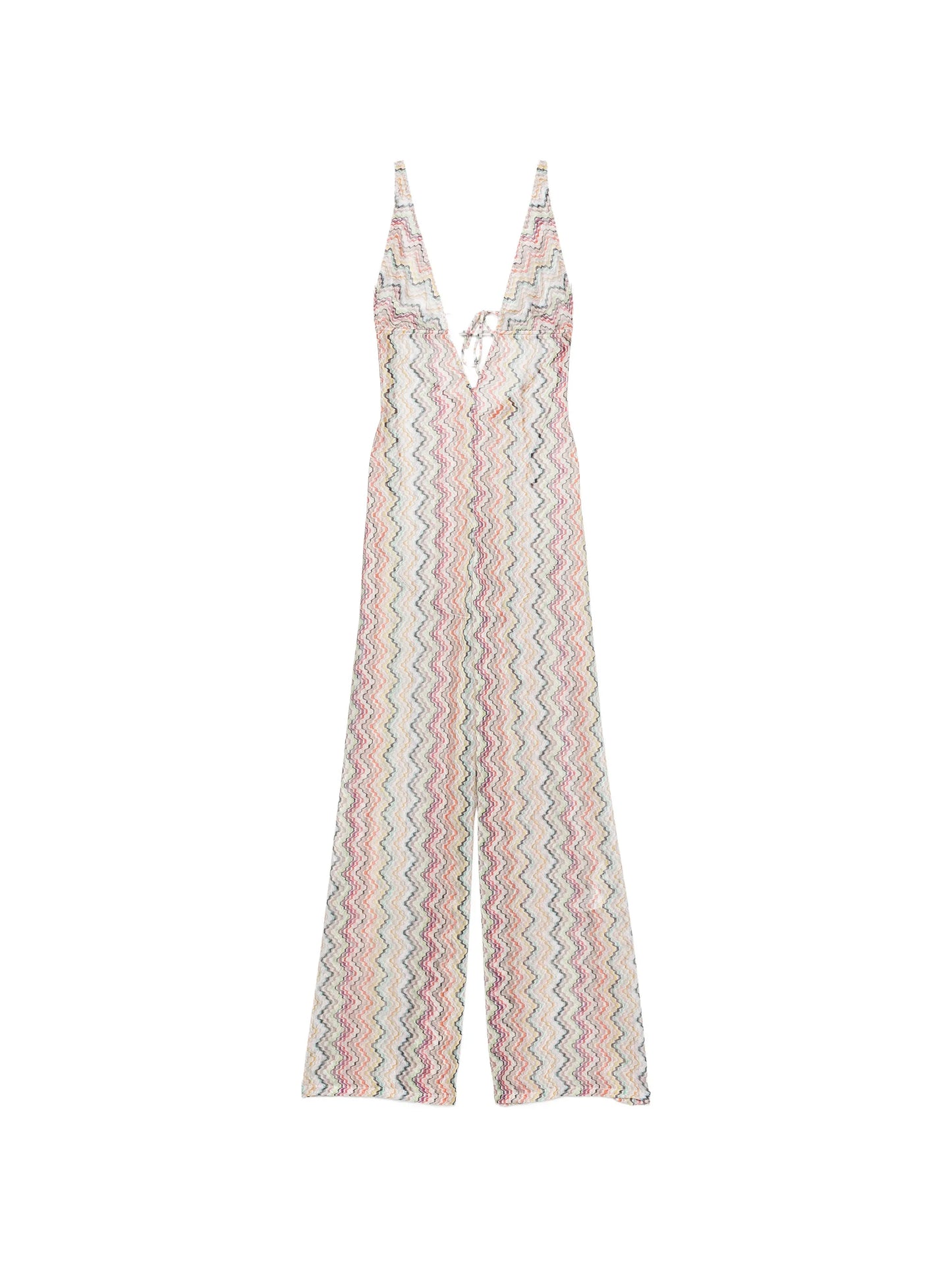 zigzag-pattern jumpsuit