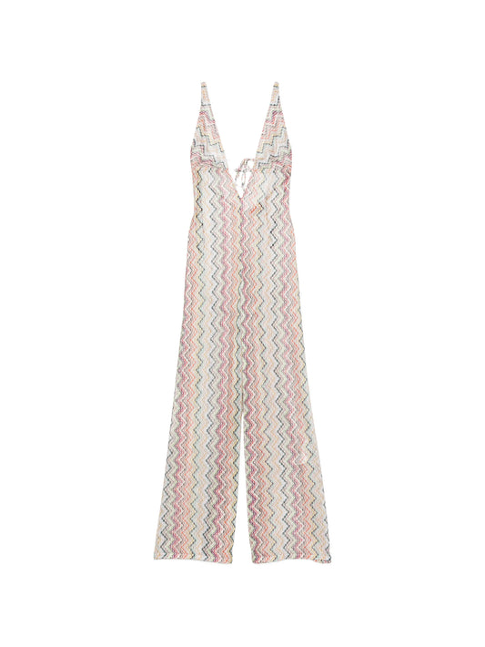 zigzag-pattern jumpsuit
