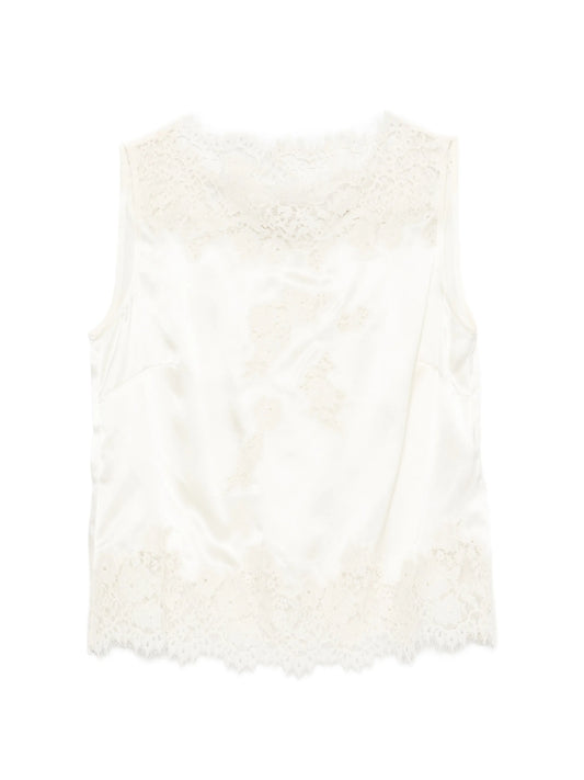 Viviane lace-trim blouse