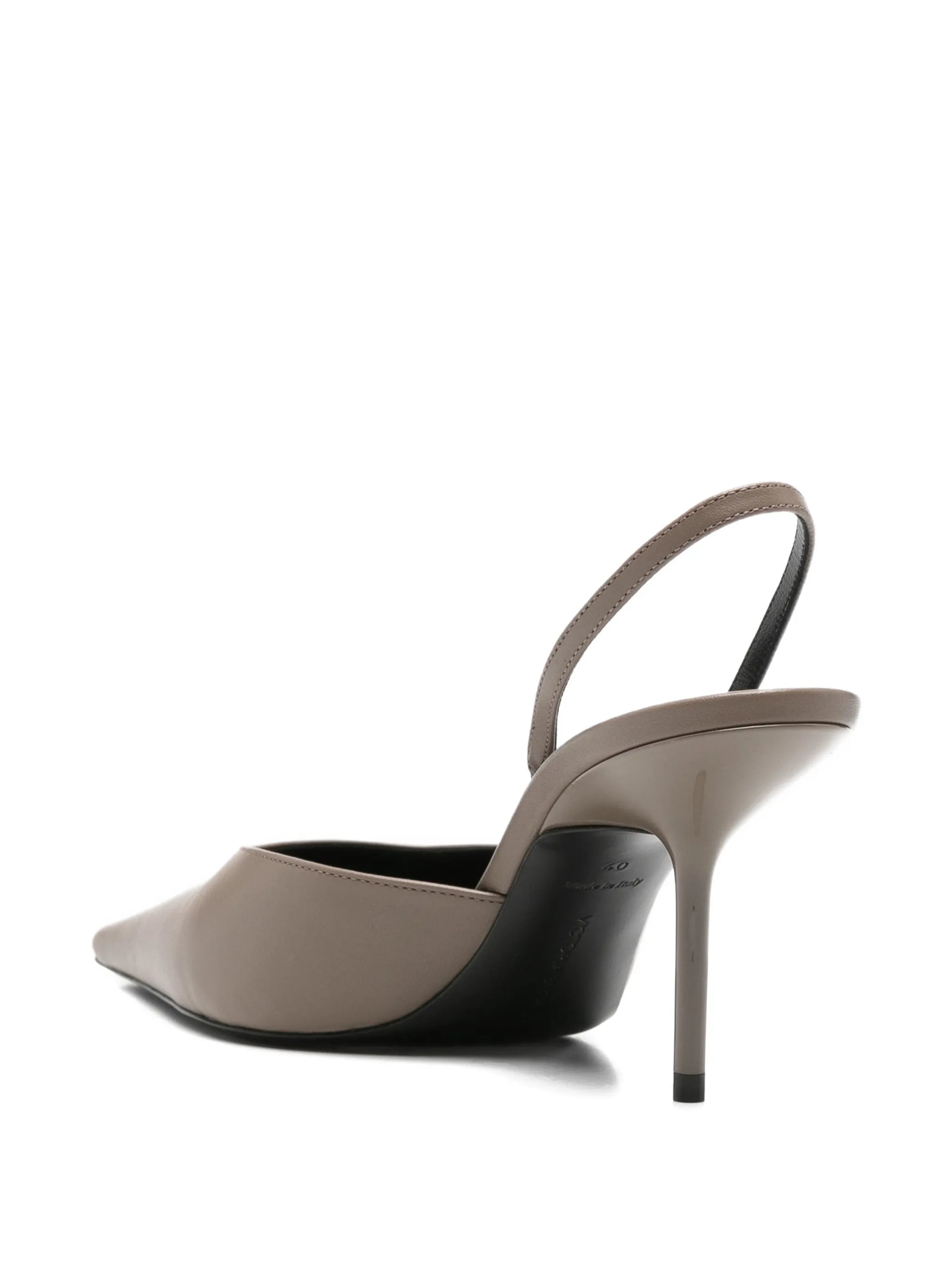 pointed-toe slingback pumps