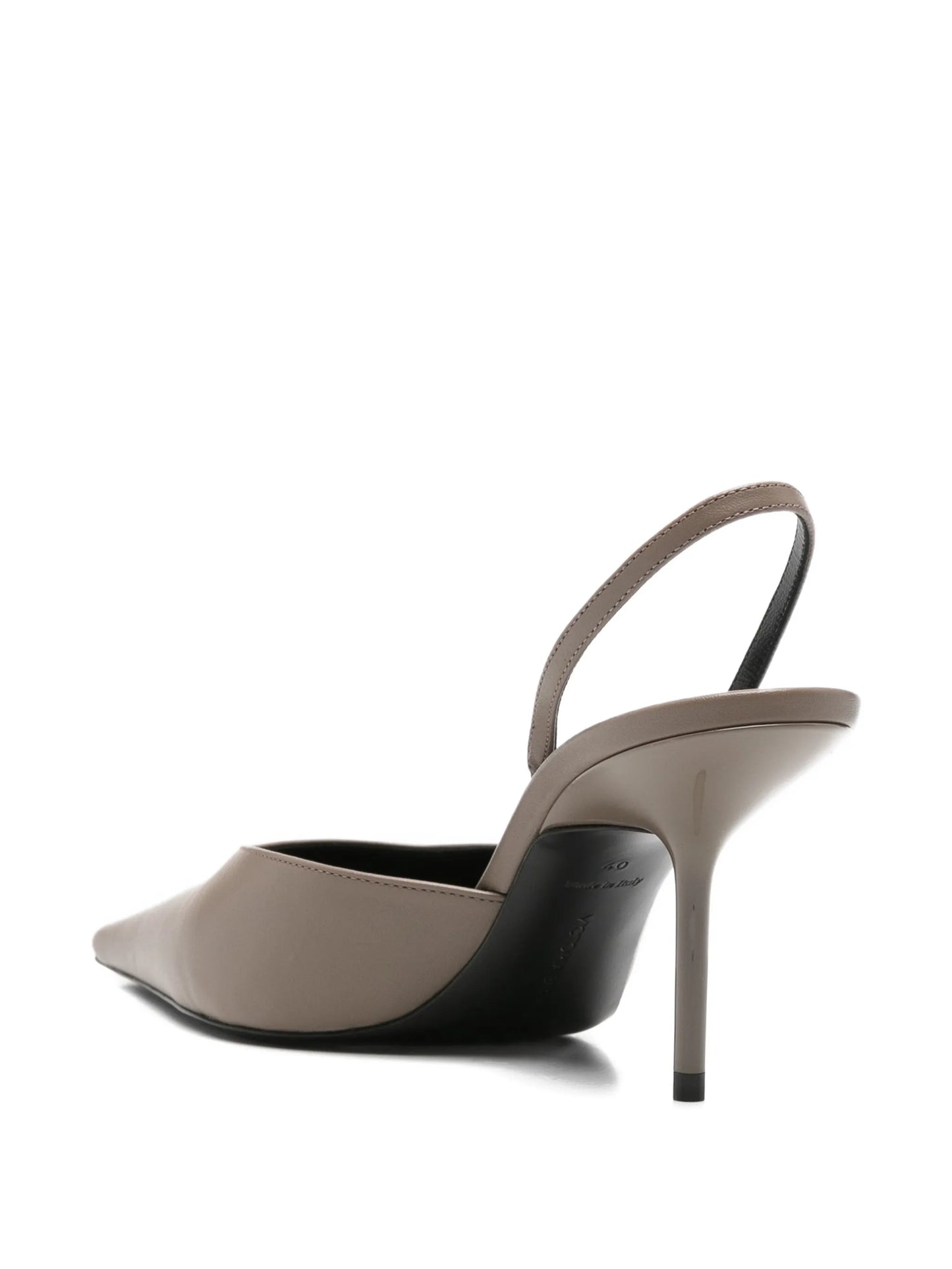 pointed-toe slingback pumps
