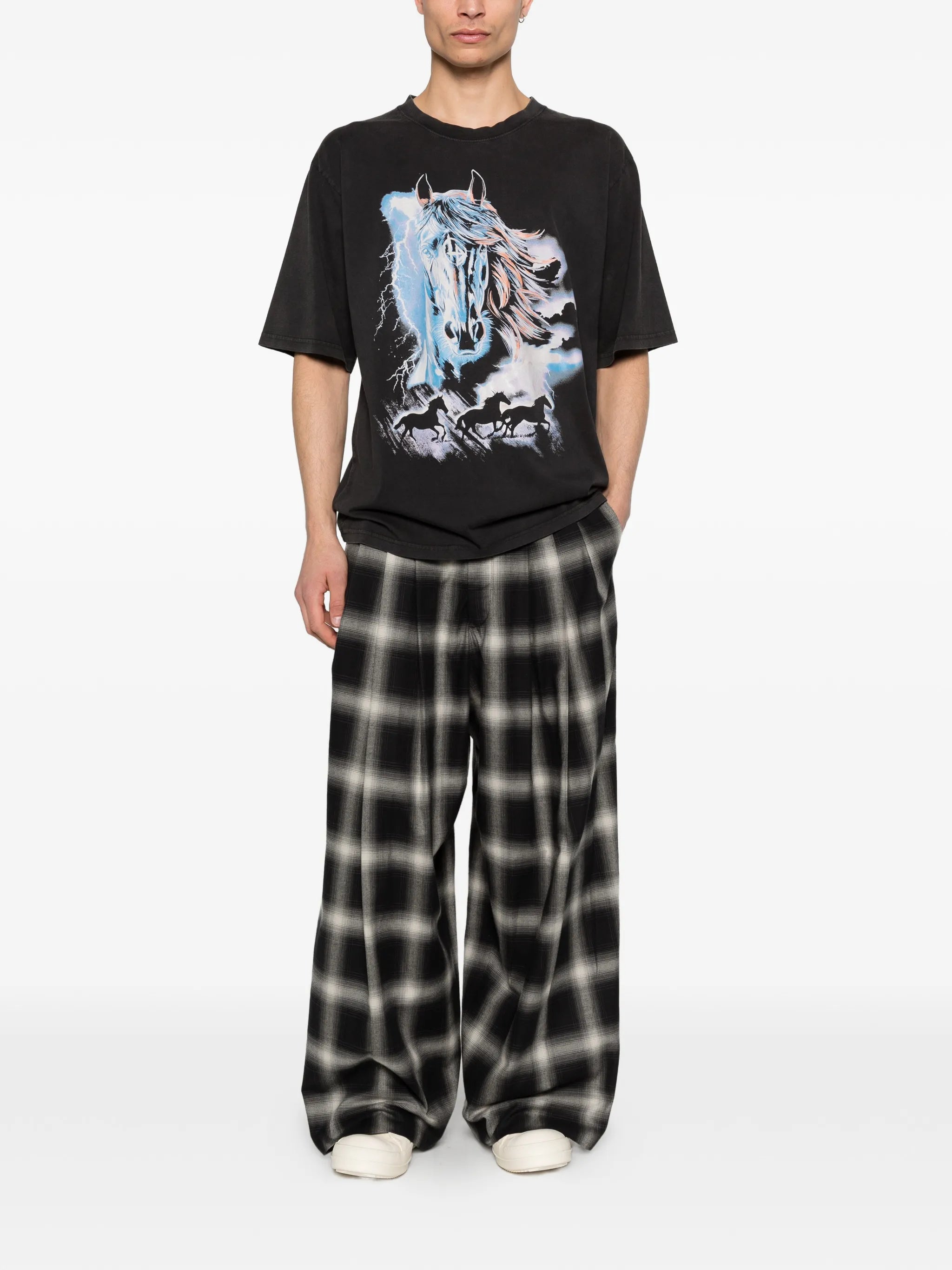 horse-graphic T-shirt