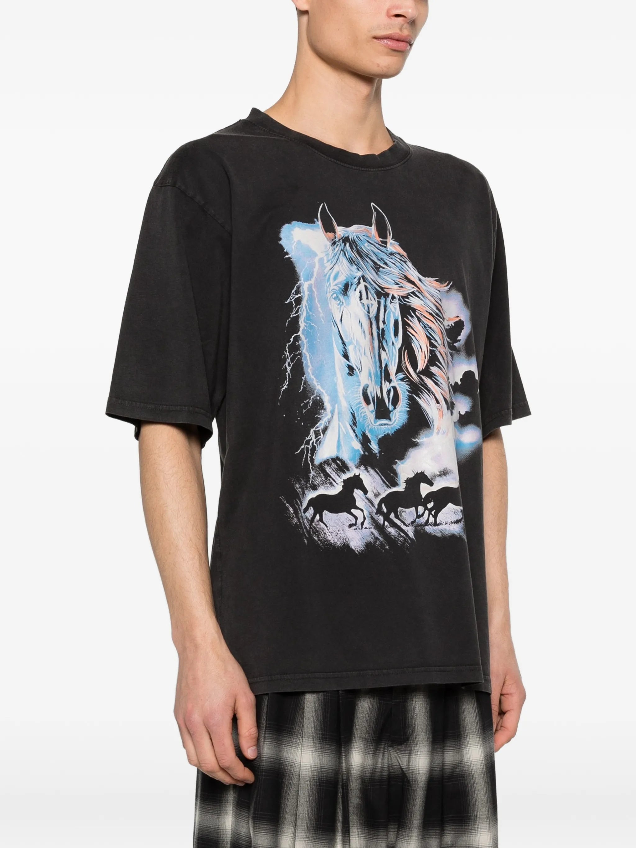 horse-graphic T-shirt